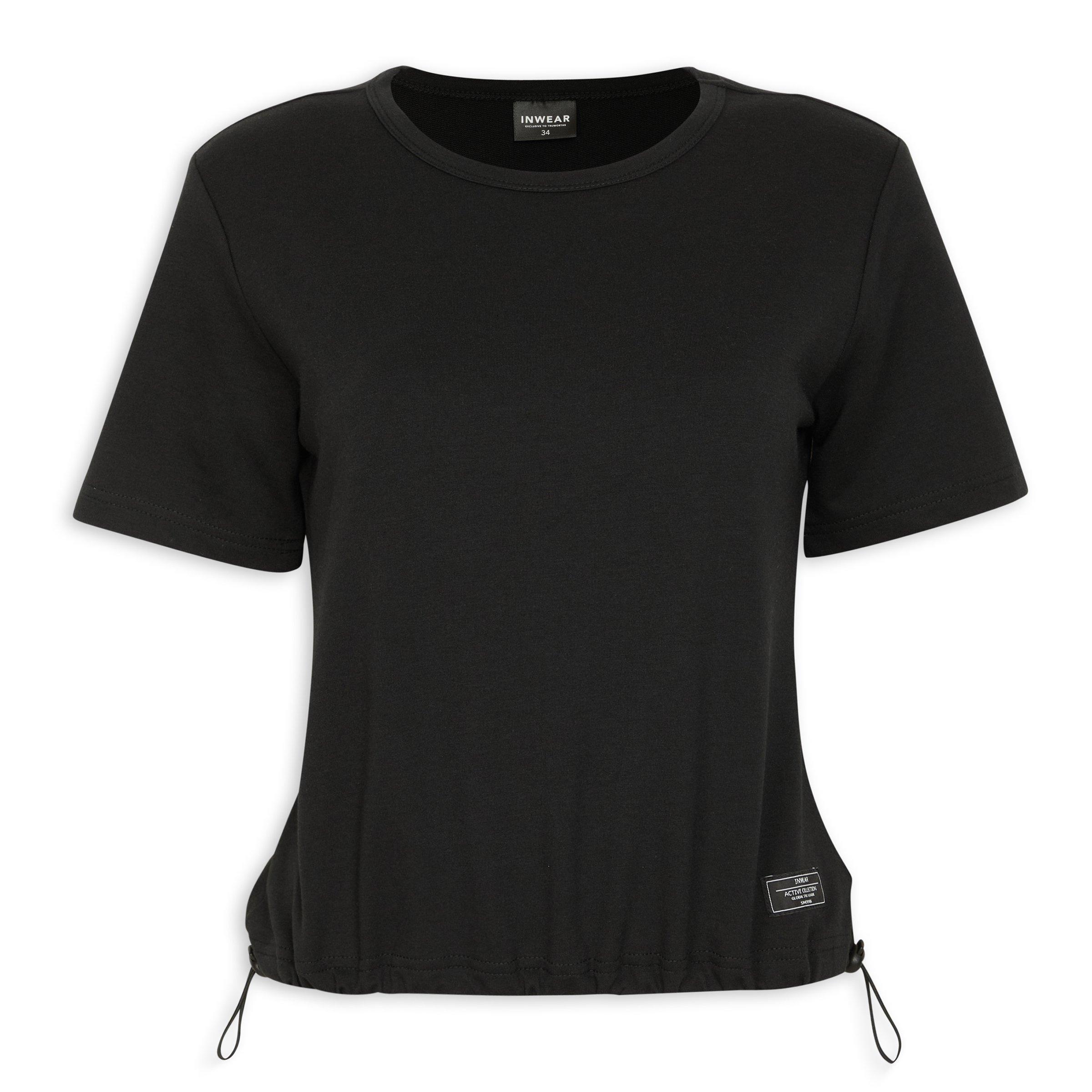 Men's Printed Black Relaxed Fit T-Shirt