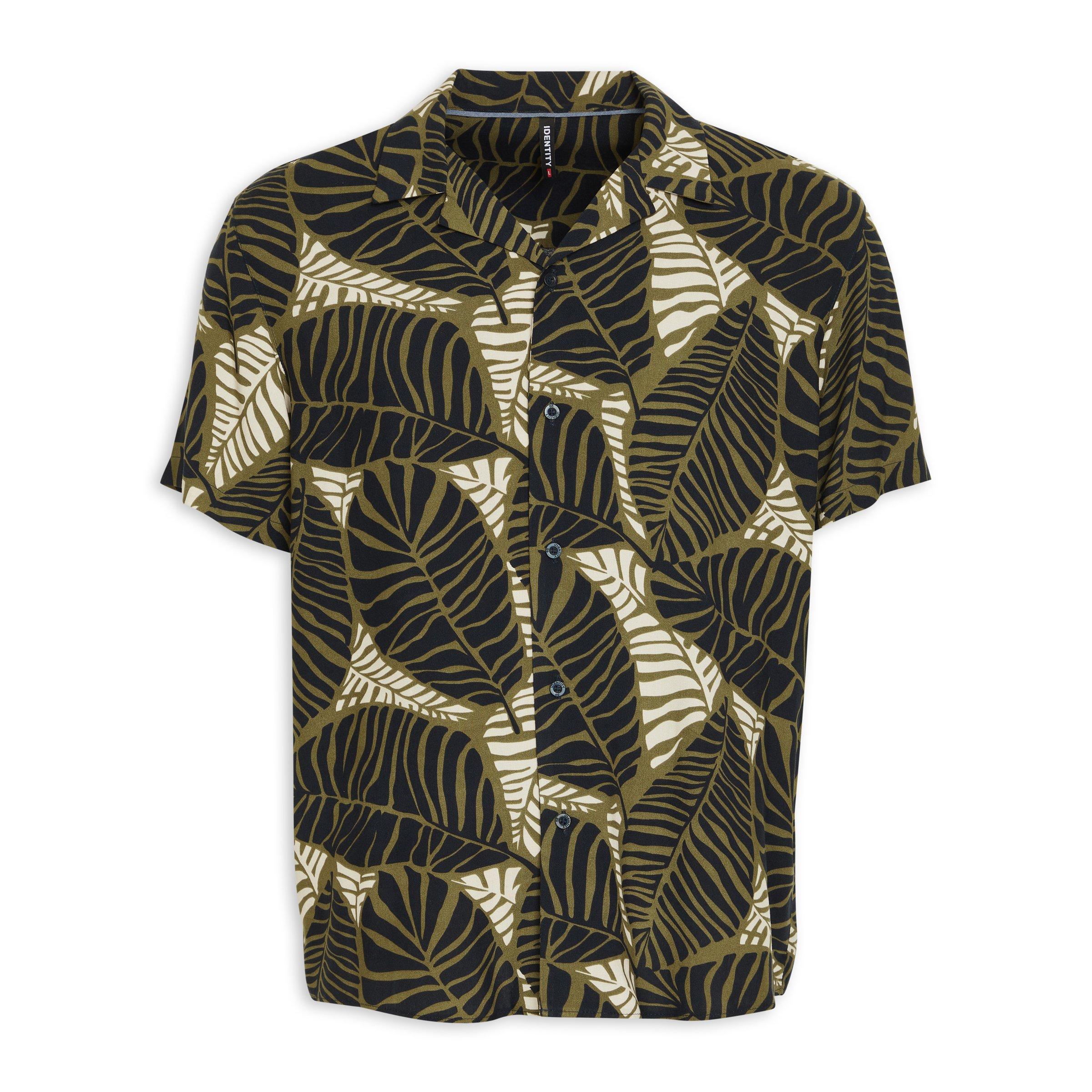 Set of 6 Tropical Ash Leaf Printed Shirt (S,M,L)