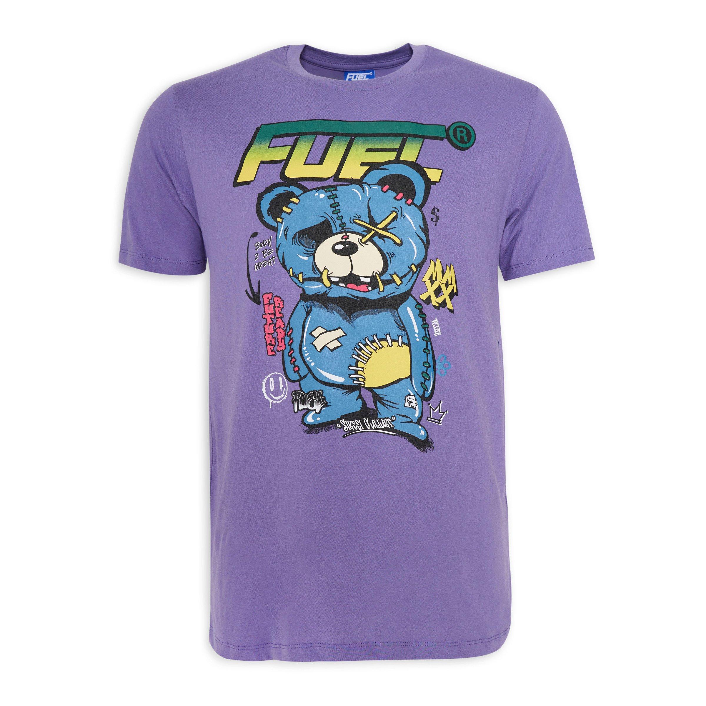 Light Blue Teddy Bear Hug Graphic T-Shirt main image 1