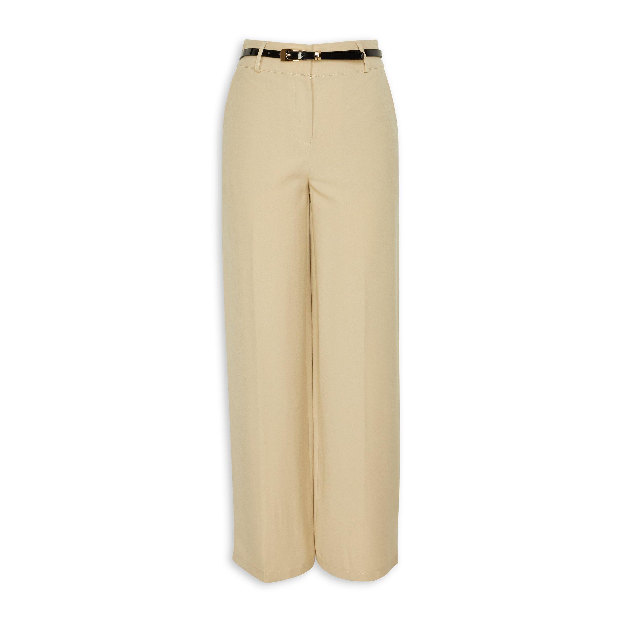 Stone Belted Wide Leg Pants (3152961) | Truworths