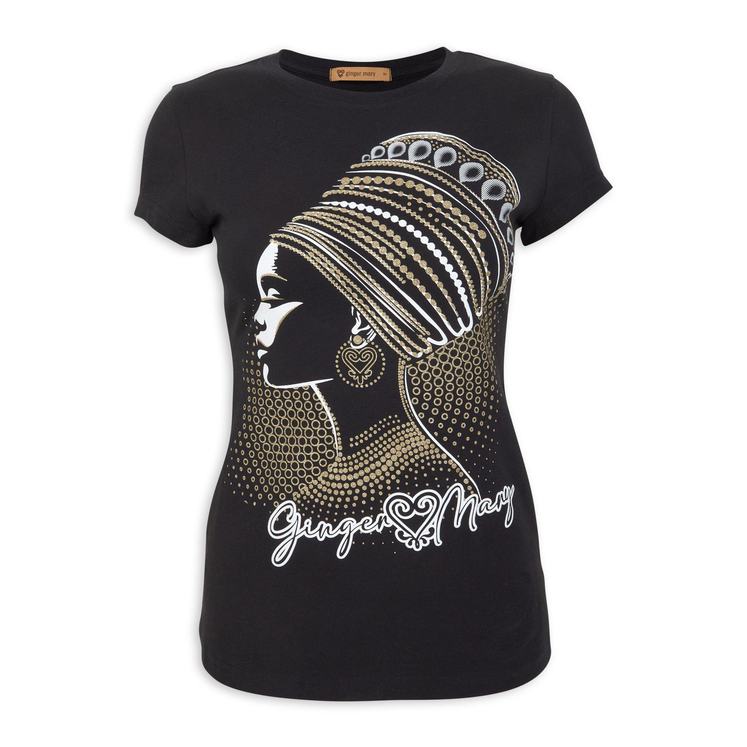Black Graphic T-shirt (3152989) | Ginger Mary