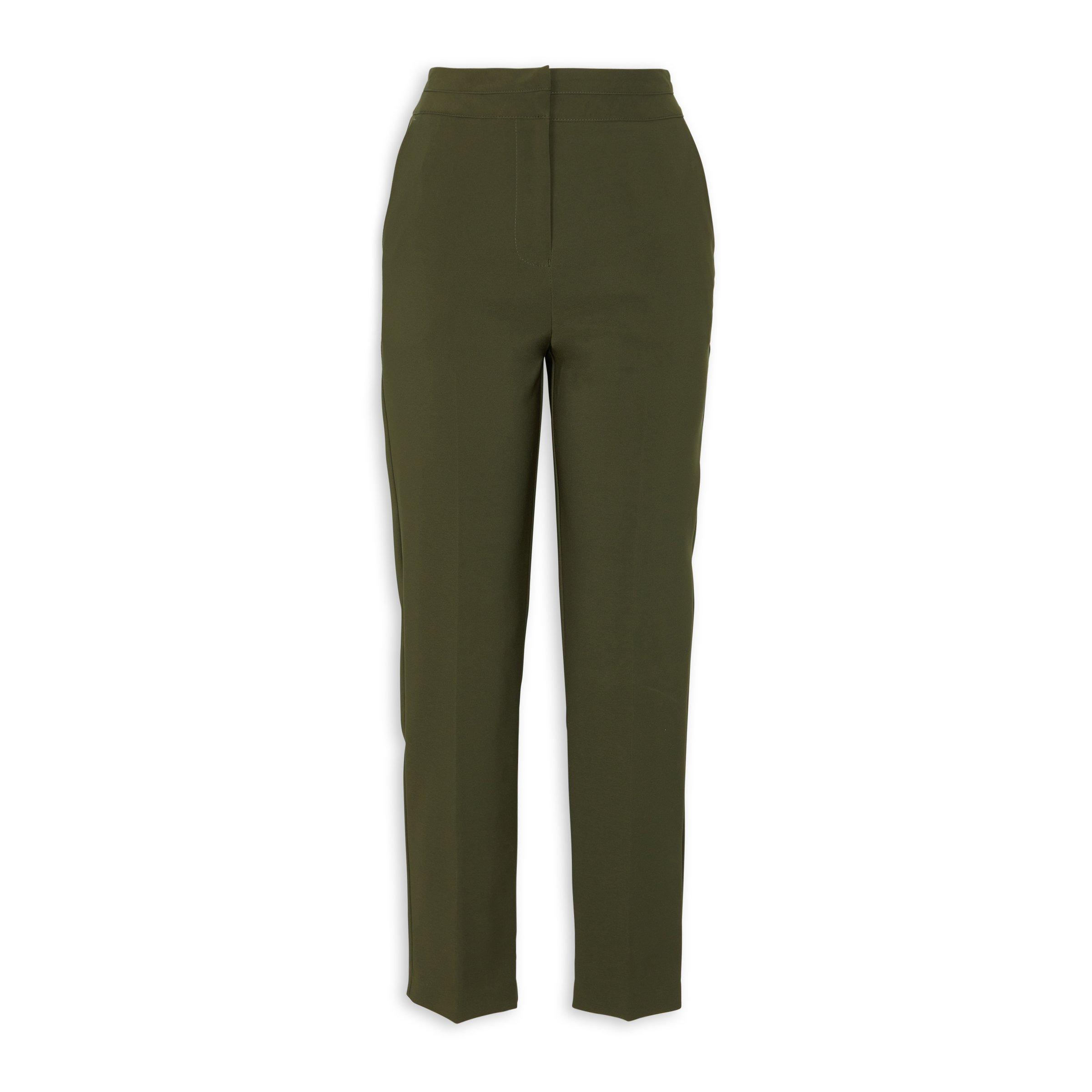 Khaki Green Tapered Pants (3153034) | Identity