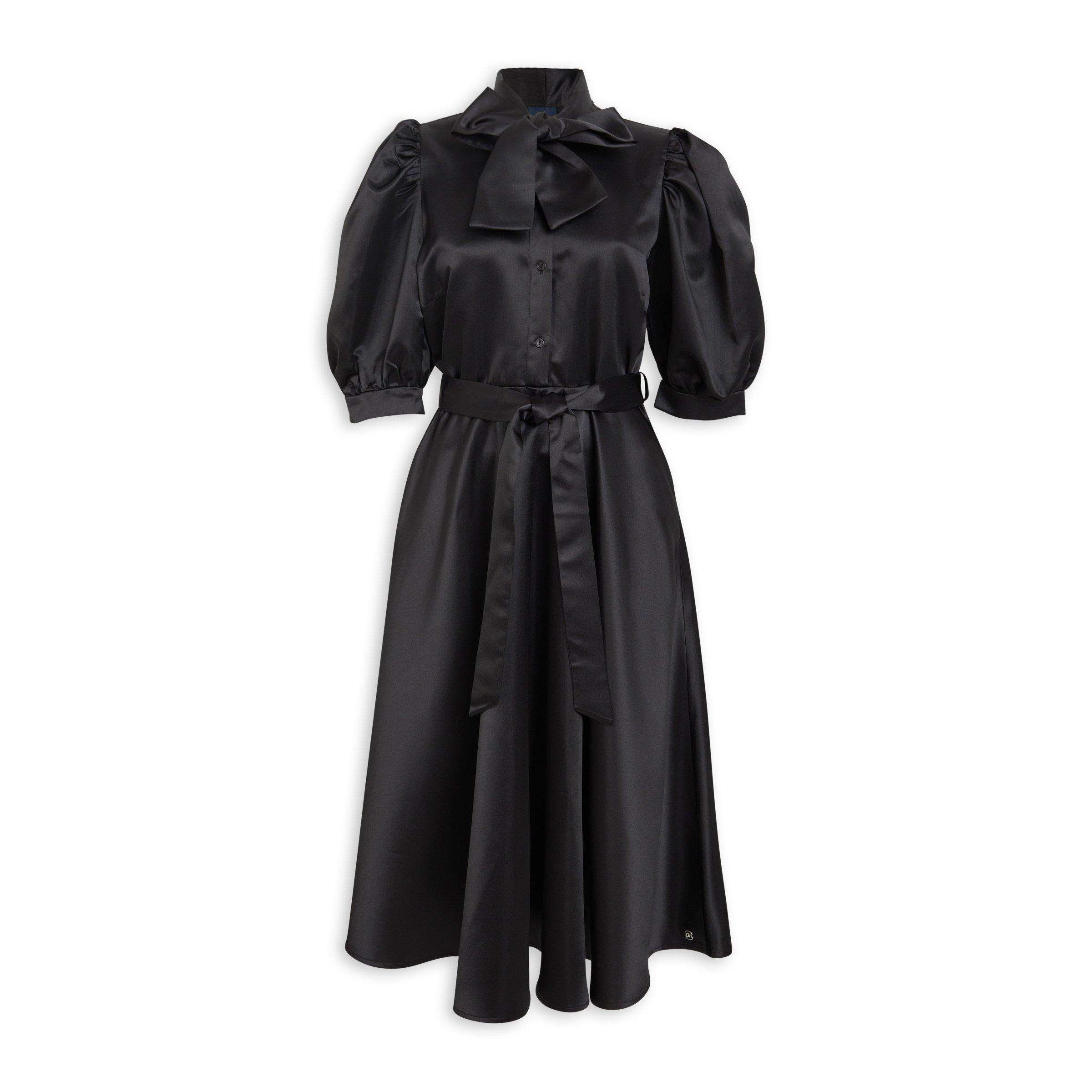Midi Dress With Black Fitted Dress For Funeral Wrap Dress Perfect