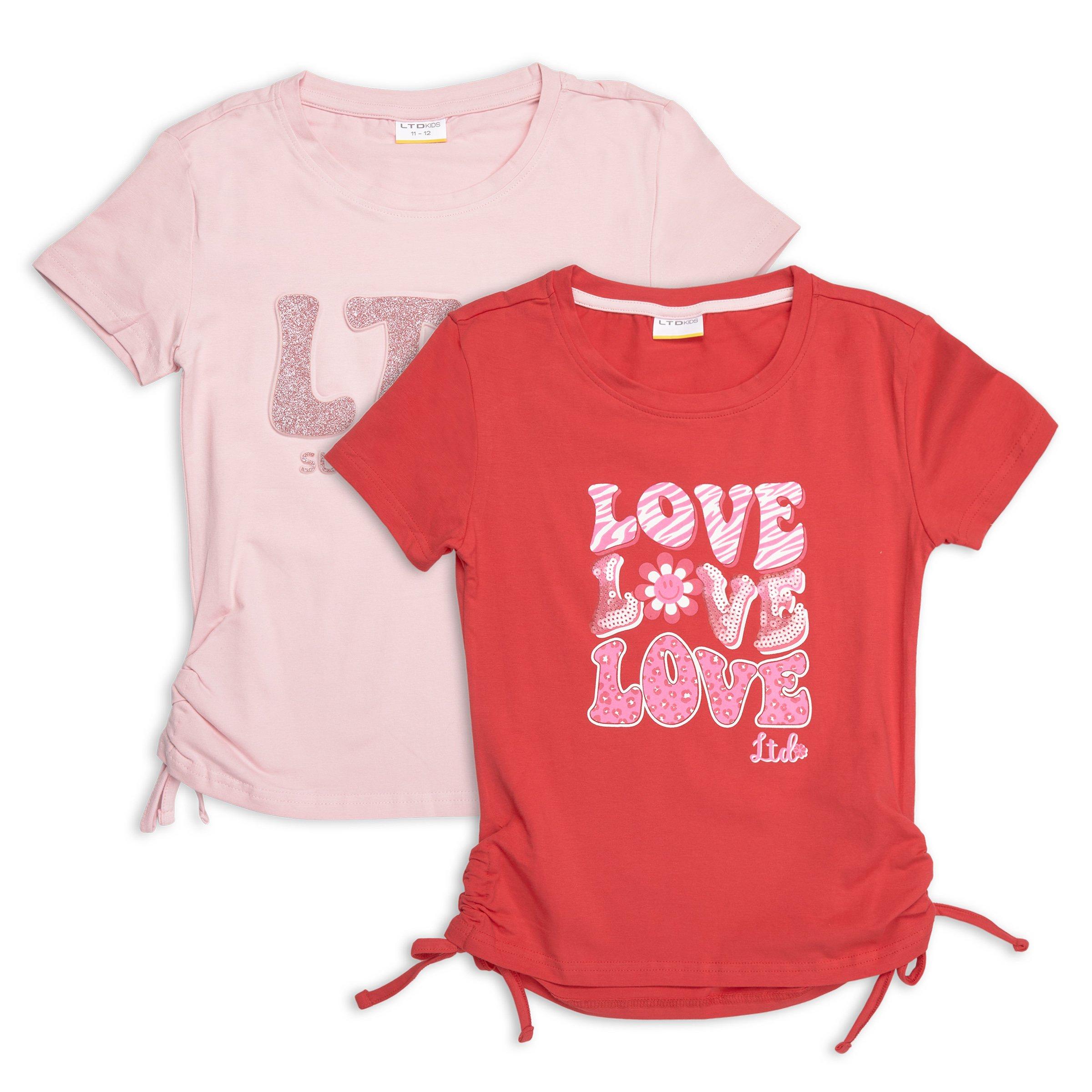 Girls 2pack Pink and Red Tshirts (3153879) LTD Kids — free download
