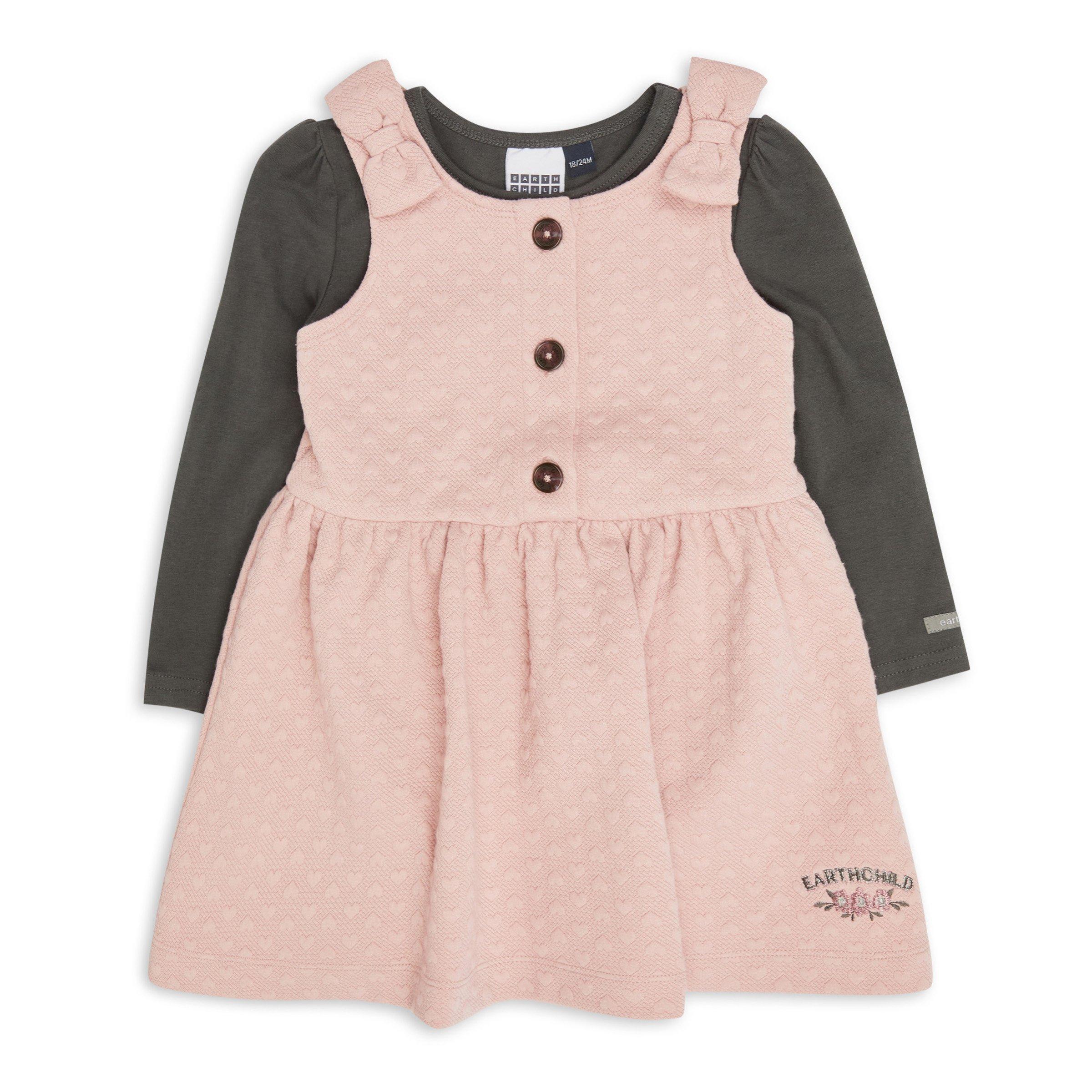 Baby Girls Pink Dress Set