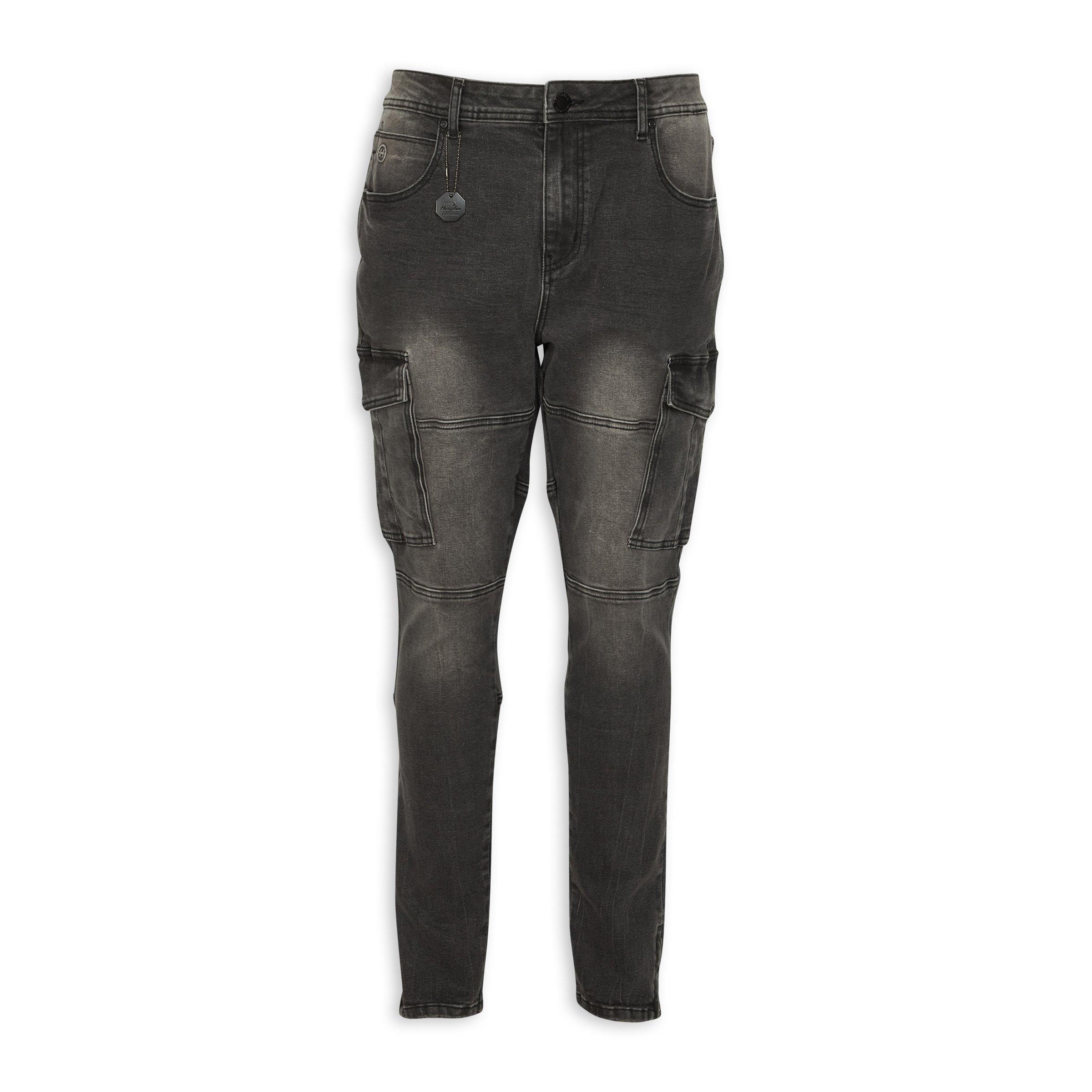 Charcoal Cargo Jeans