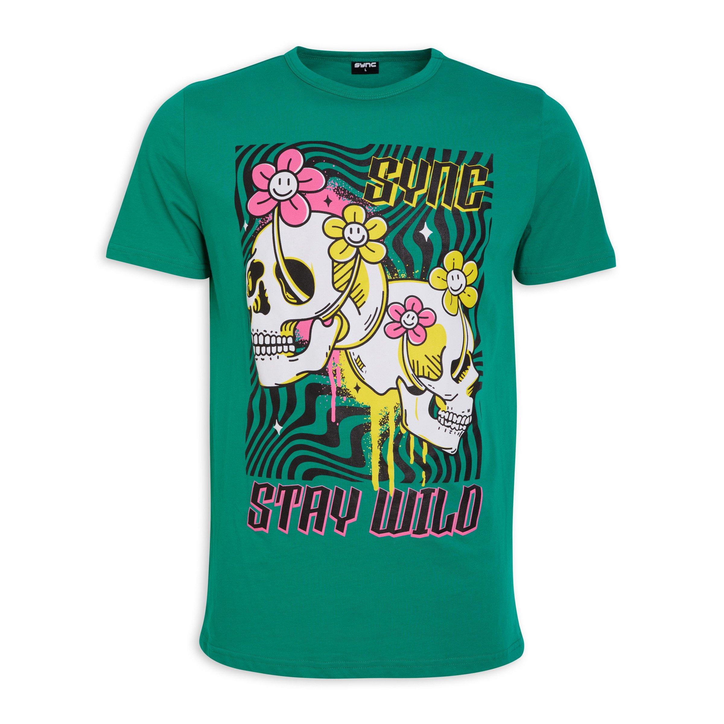 【未開封】BABYL VISUAL TEE Tシャツ XXL Teal graphic tee (3156491) | Identity X Sync