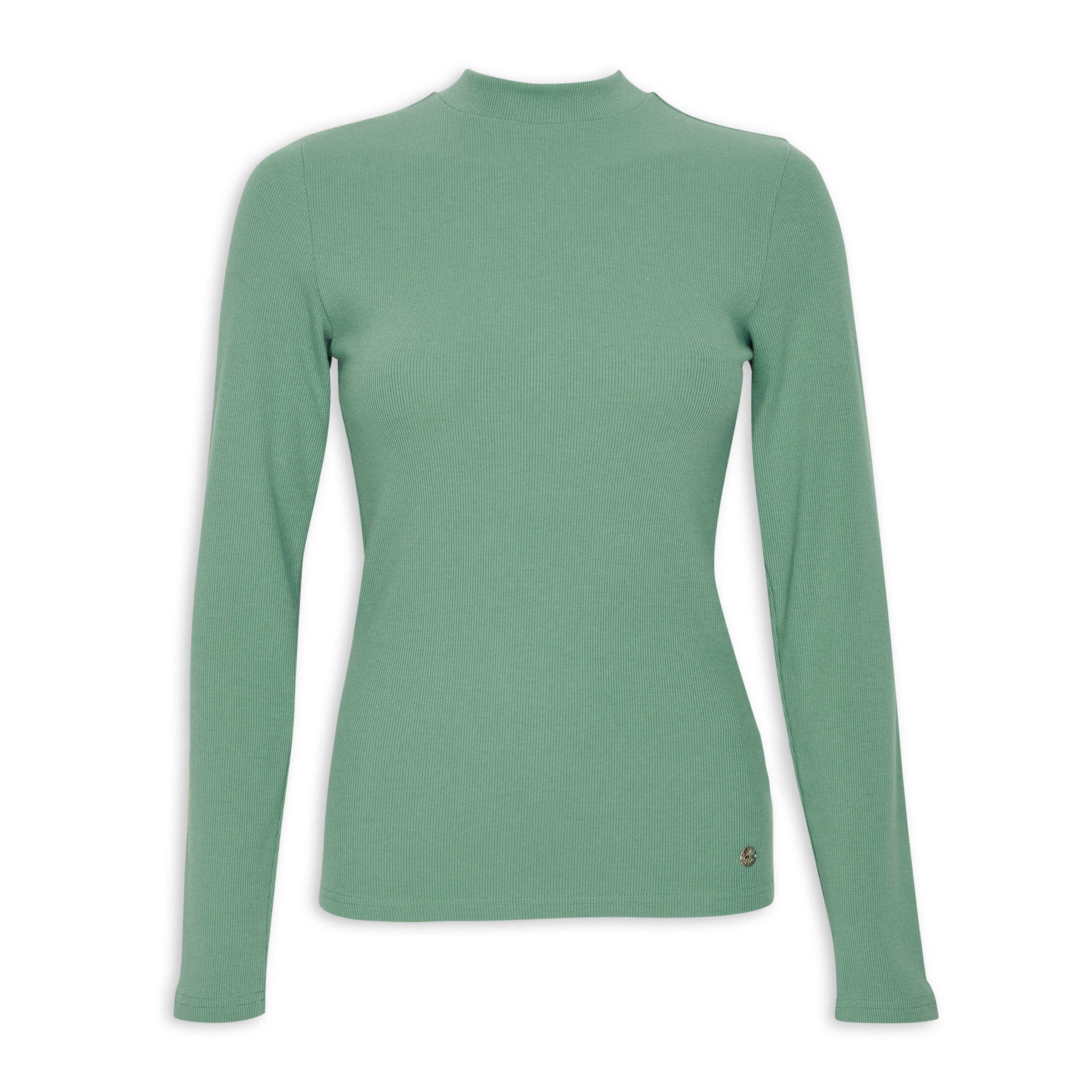 Sage Green Fitted Turtleneck Top (3156699) | OUTBACK RED