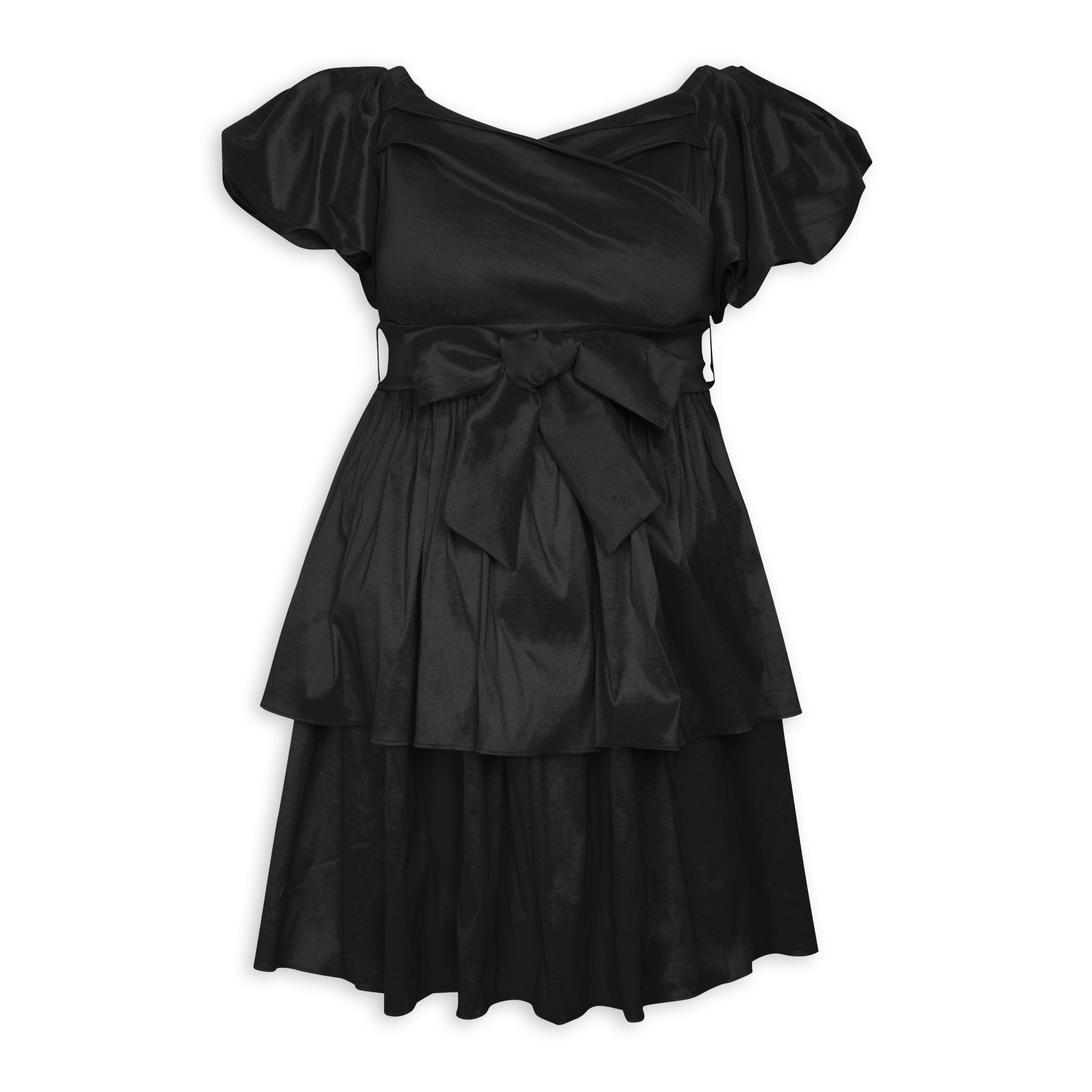 Black Taffeta Plus Size Dress (3157311) | Zeta