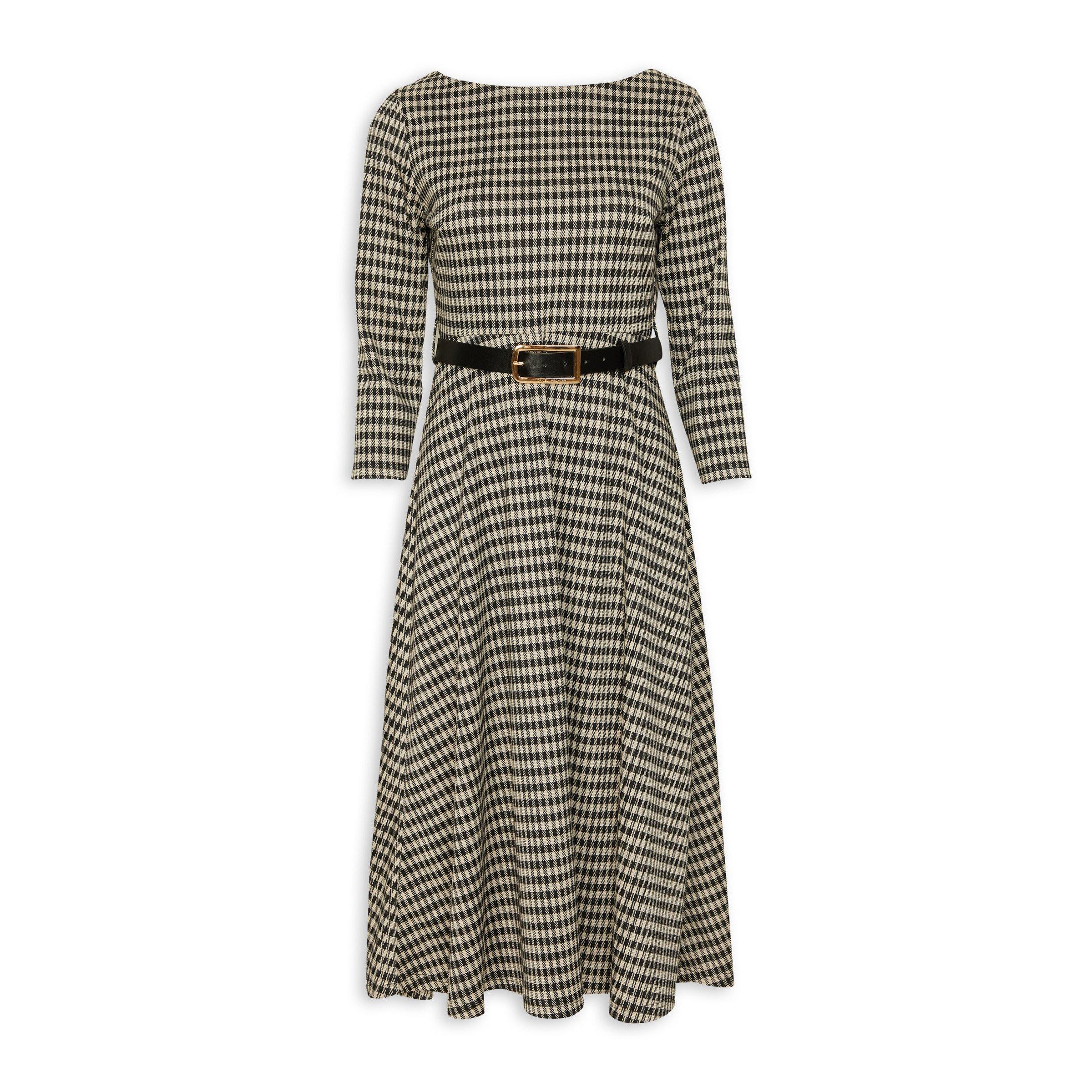 Check Fit and Flare Dress (3160024) | Daniel Hechter