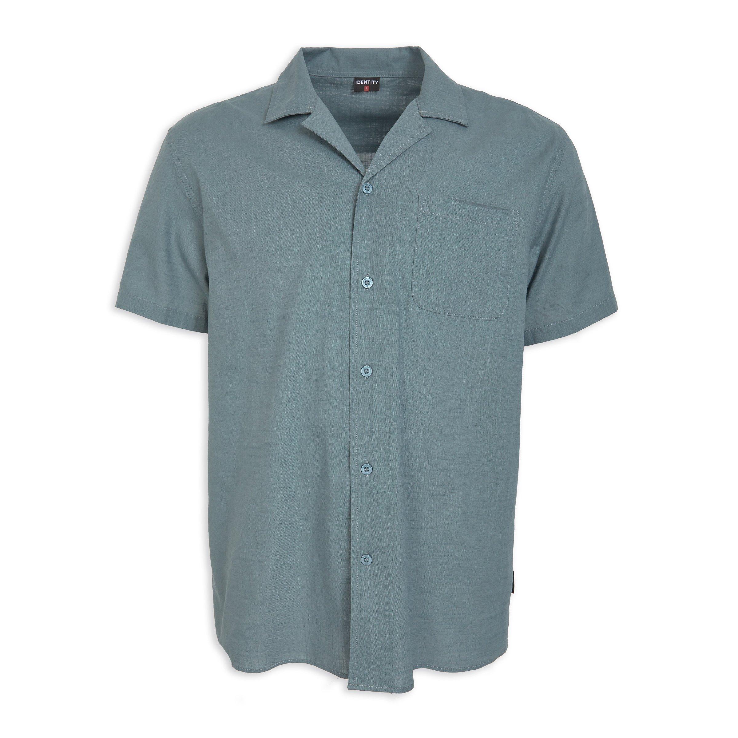 Printed Sage Green ' River ' Shirt main image 0