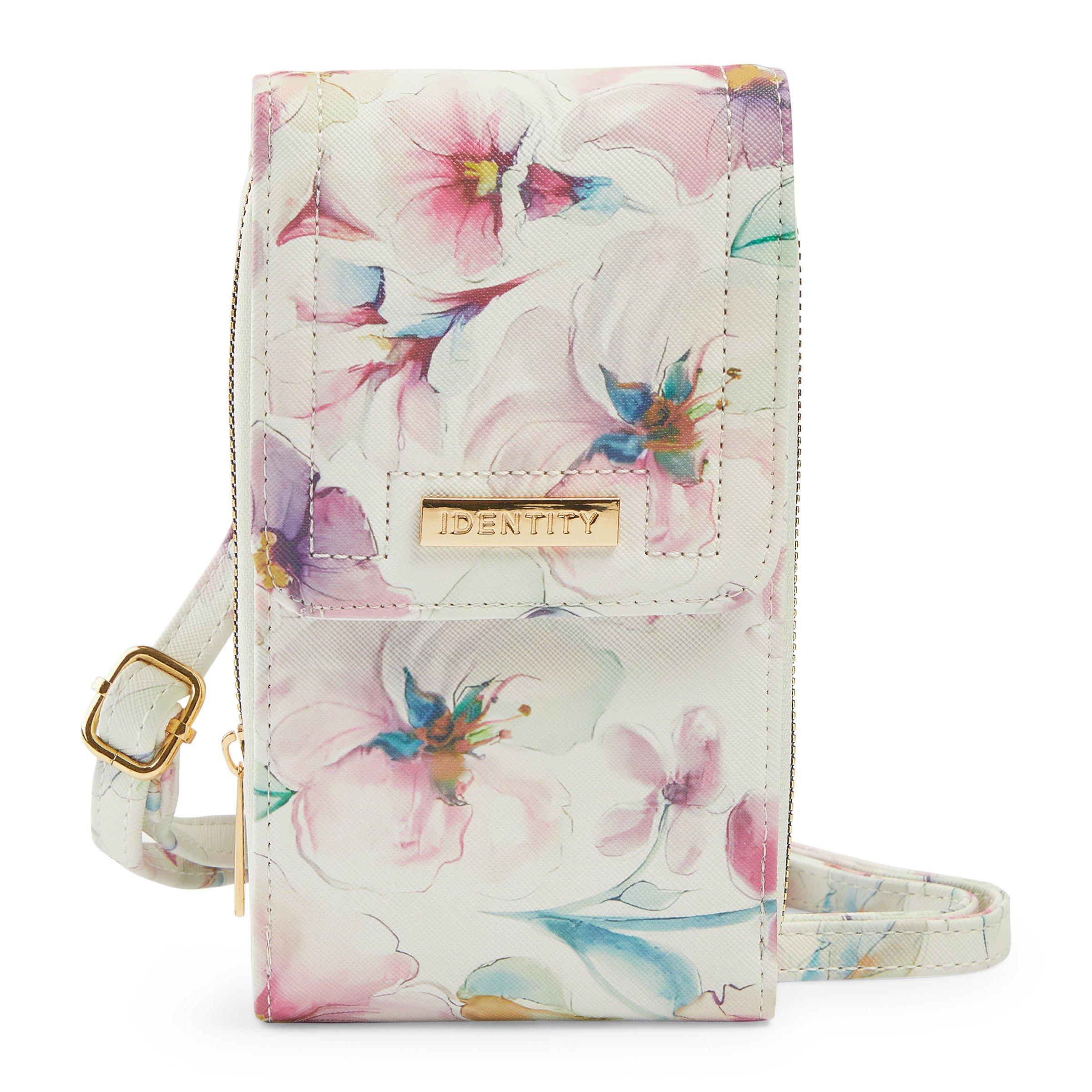 White Floral Cellphone Pouch (3160734) | Identity