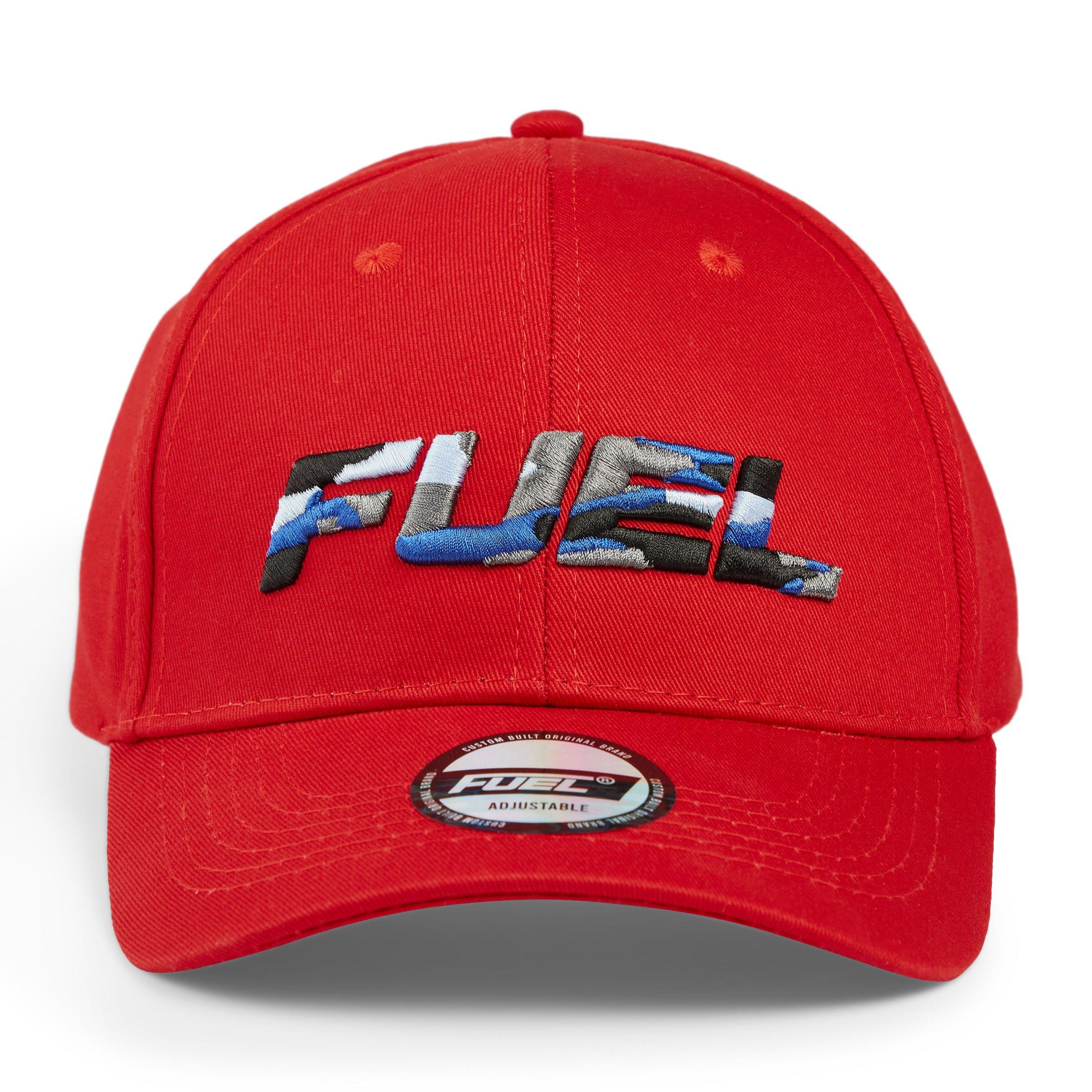 Red Branded Peak Cap