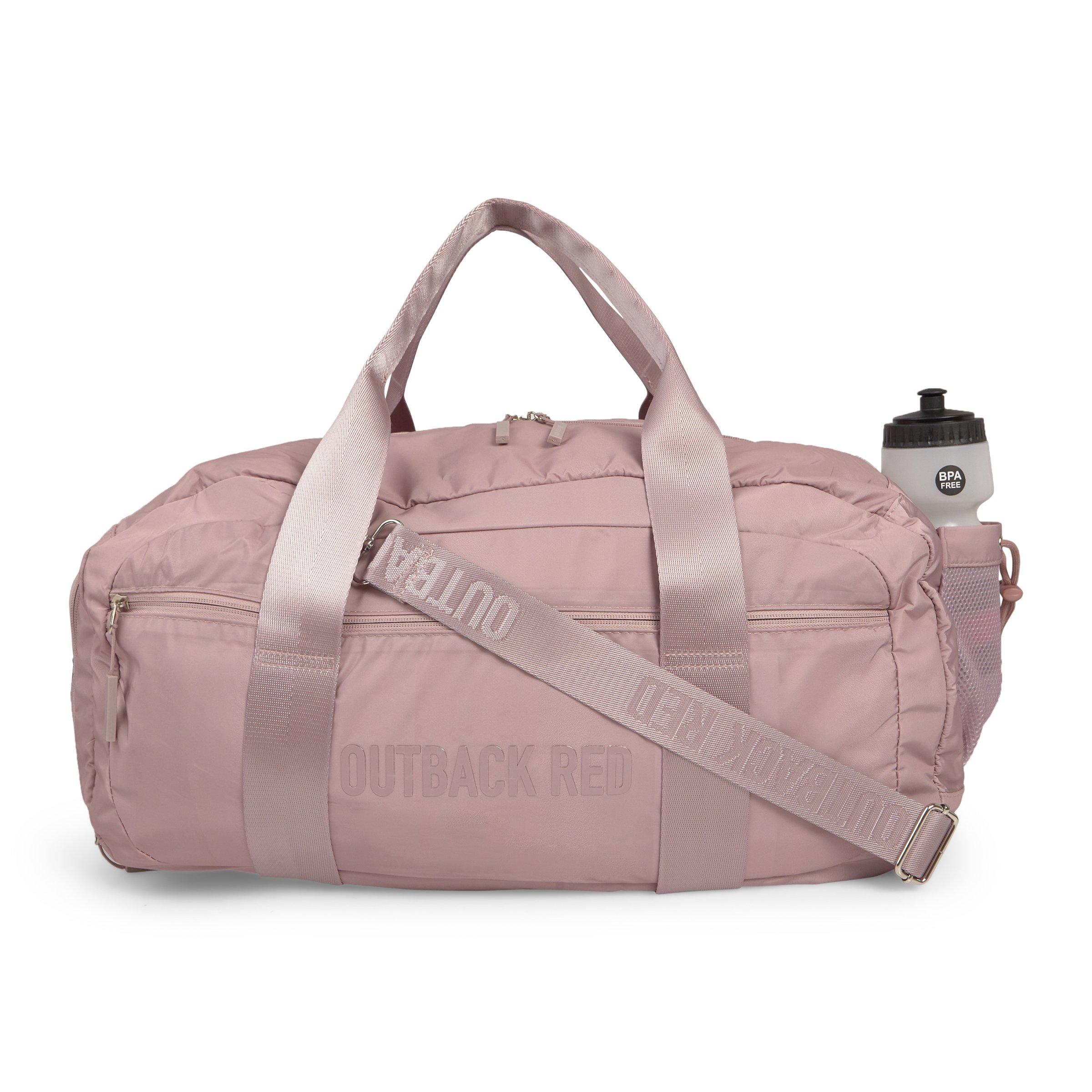 Mauve Gym Bag with Bottle