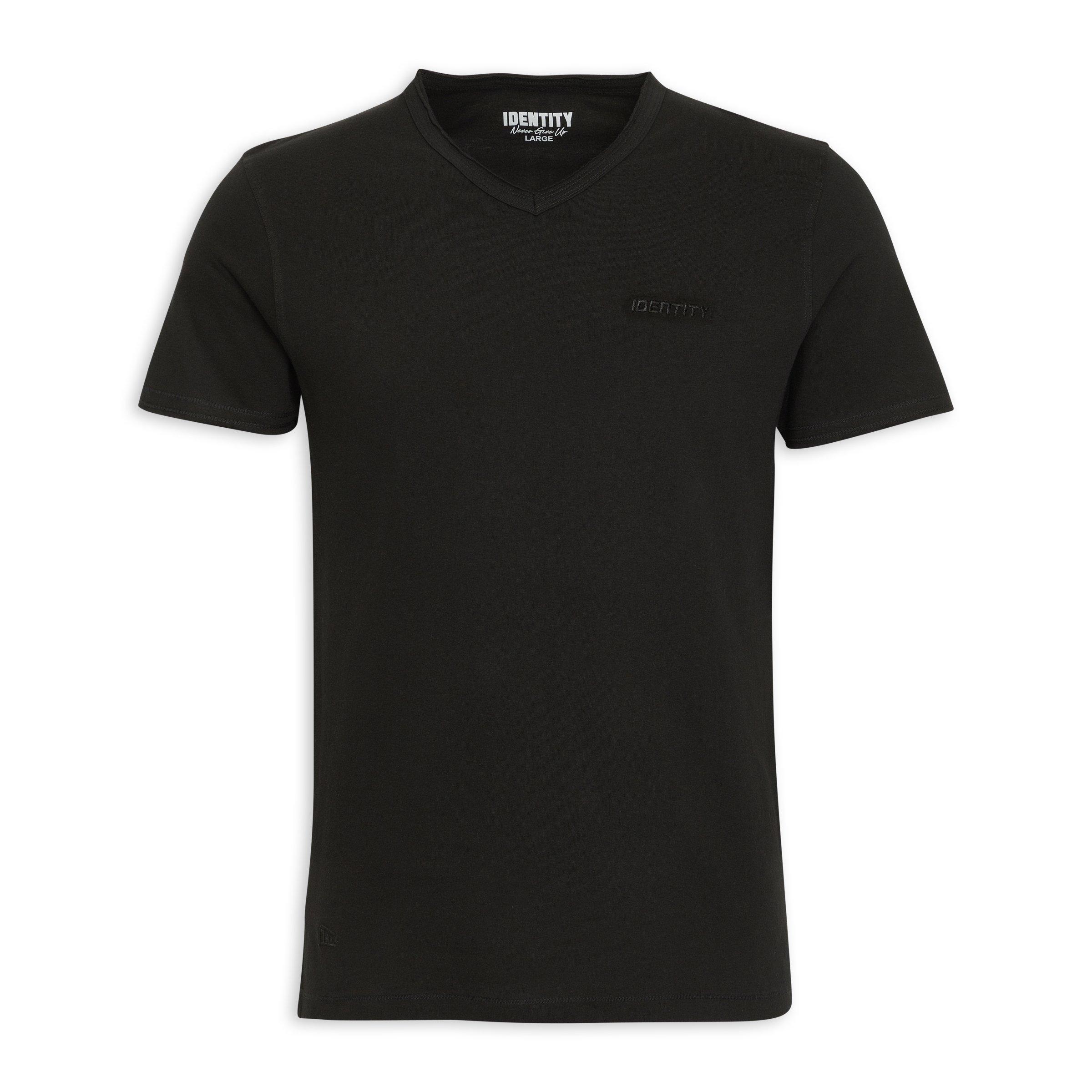 Black Raw Edge T-shirt (3176726) | Identity