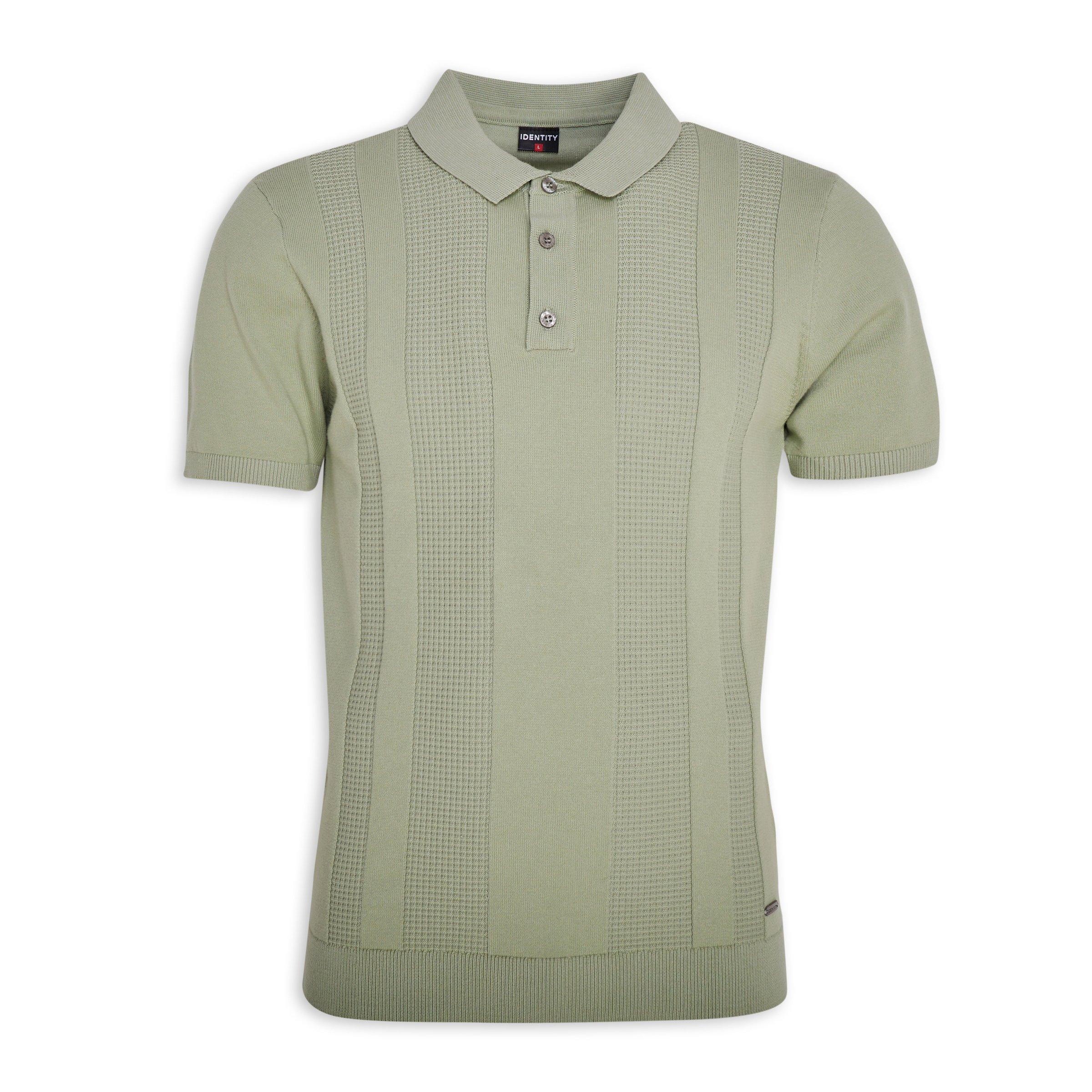 Sage Green Knit Golfer Shirt (3176866) | Identity