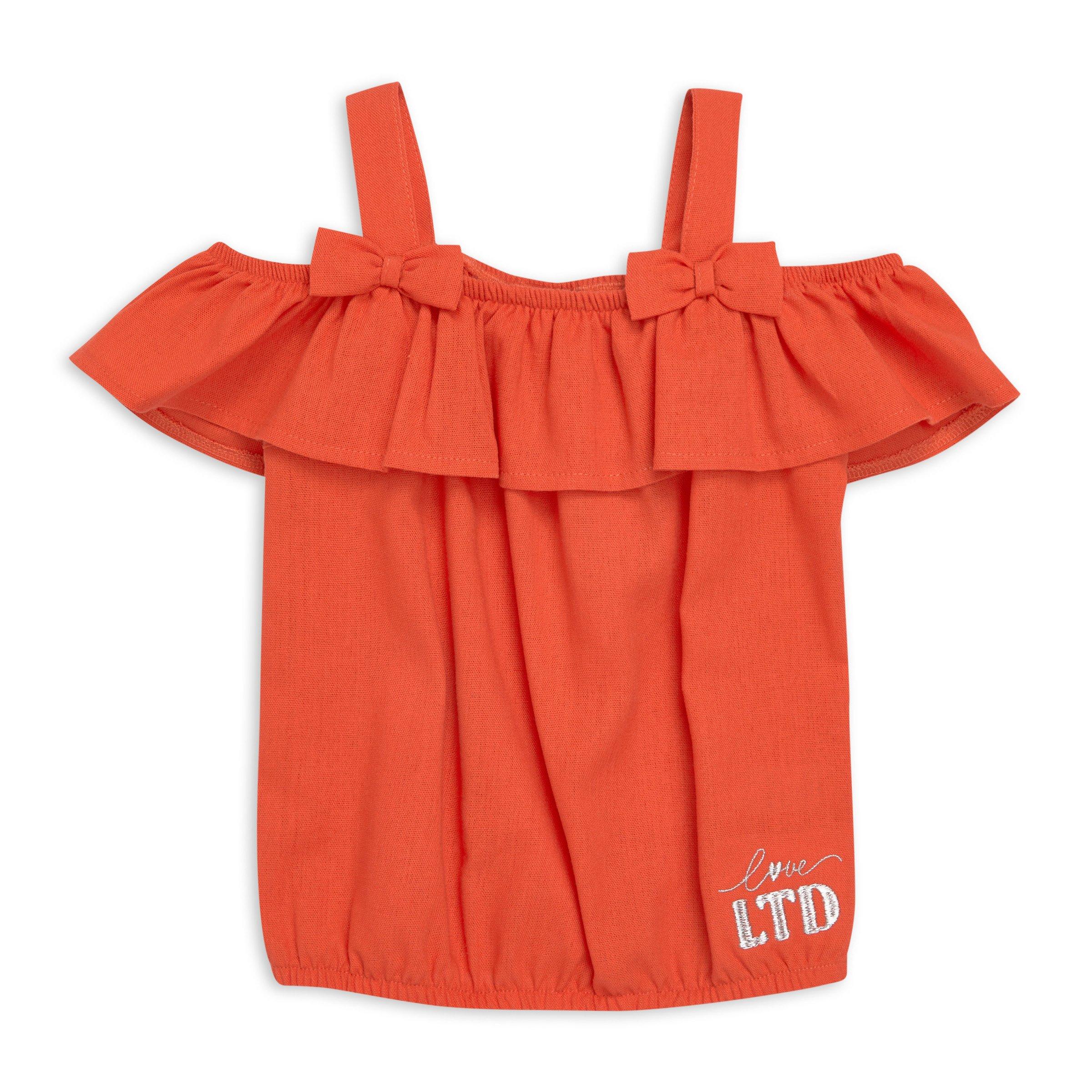 Kid Girls Orange Top