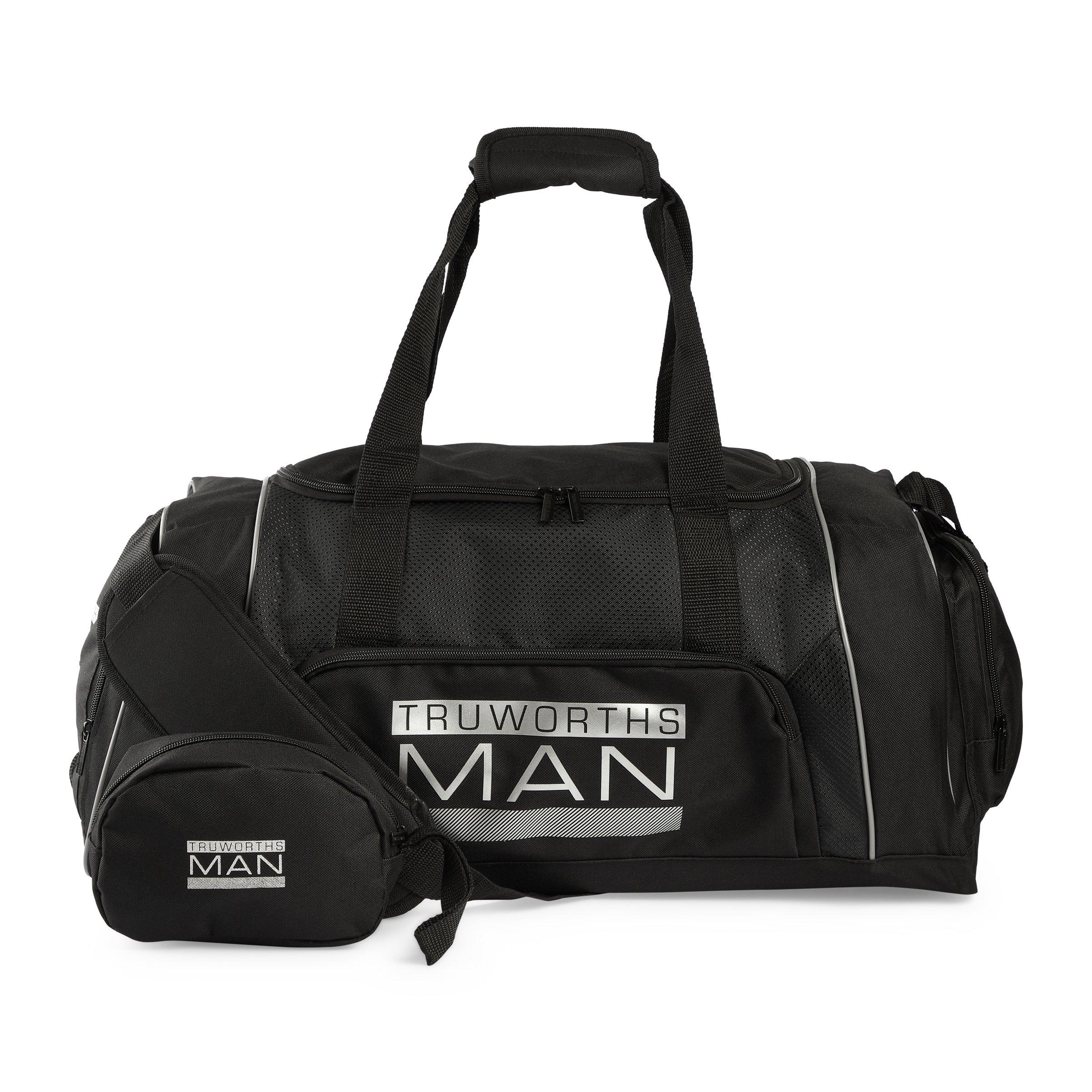 Black Large Weekender Bag (3177153) Truworths Man