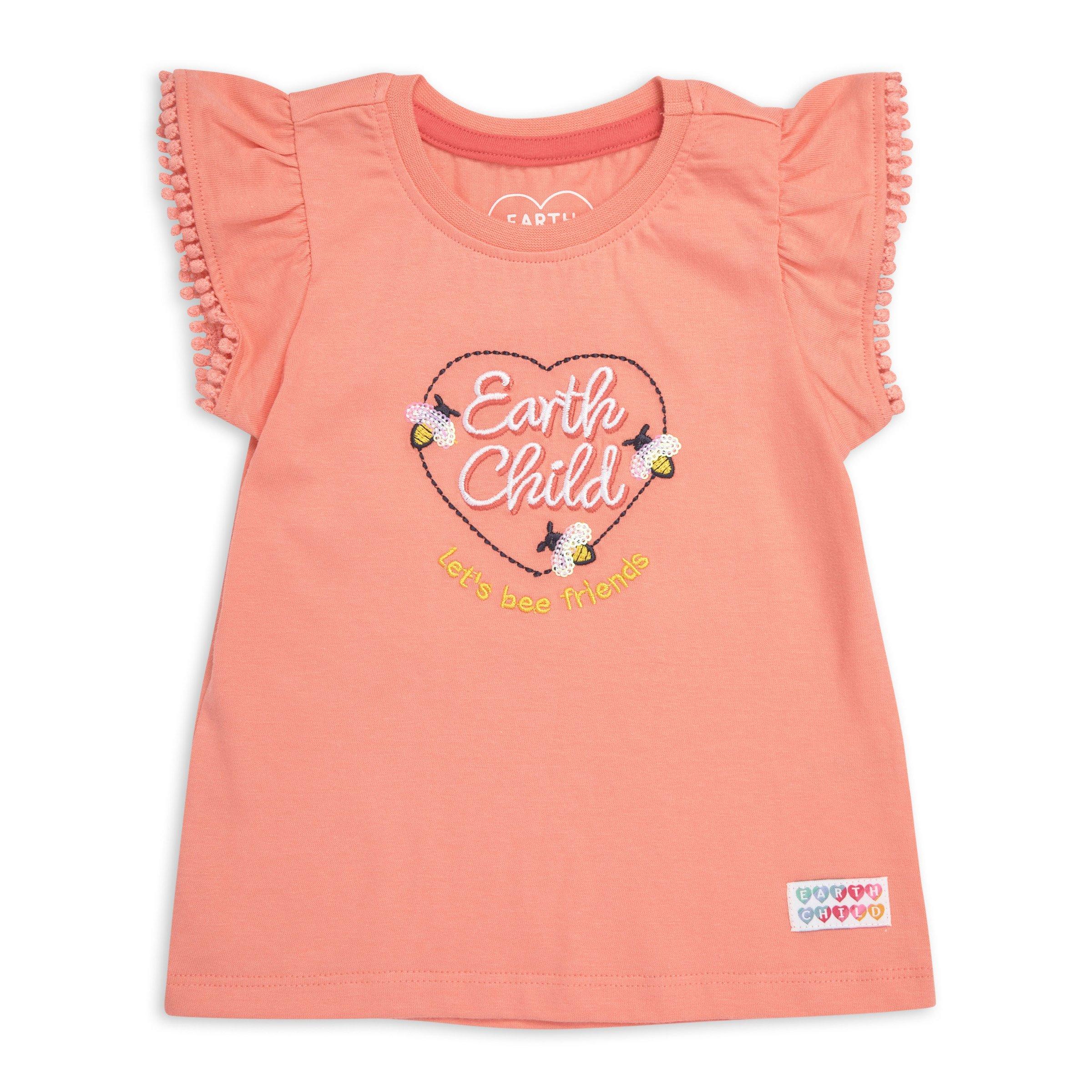 Baby Girls Orange T-shirt