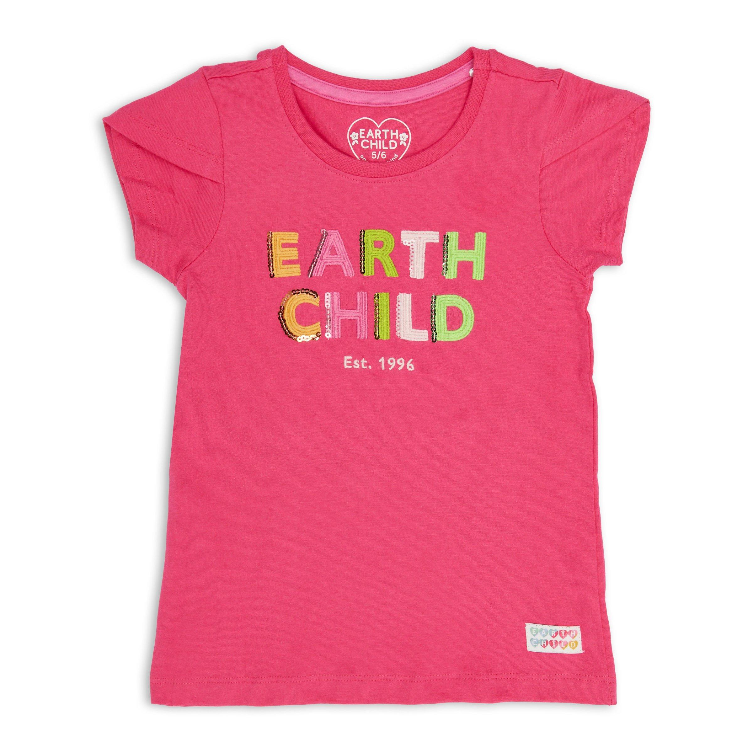 Basic Baby Pink Kids T-Shirt – Sustainable & Comfy main image 1