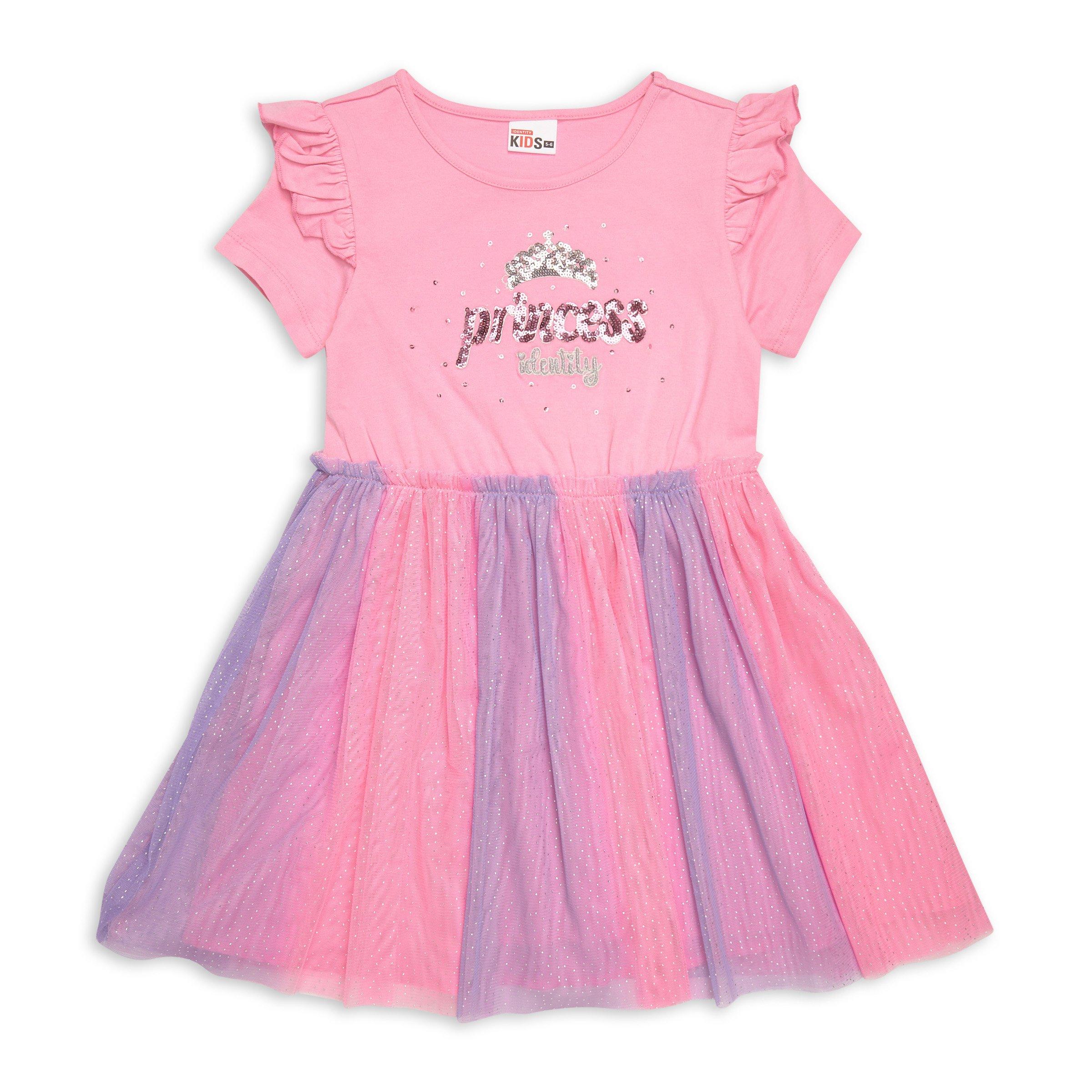 Girls Pink Party Gown Age 6-12 GCHK009