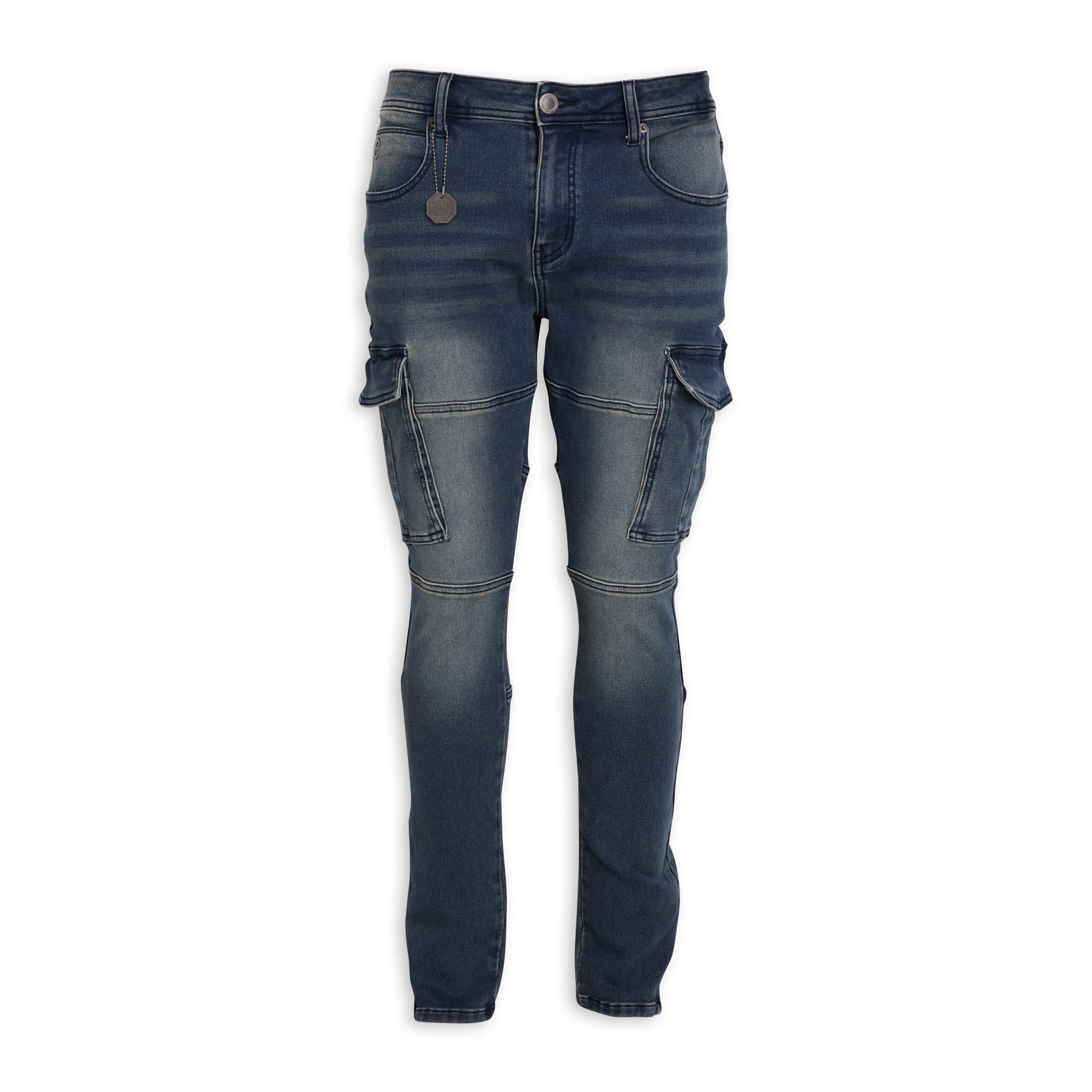 Indigo Super Skinny Cargo Jeans