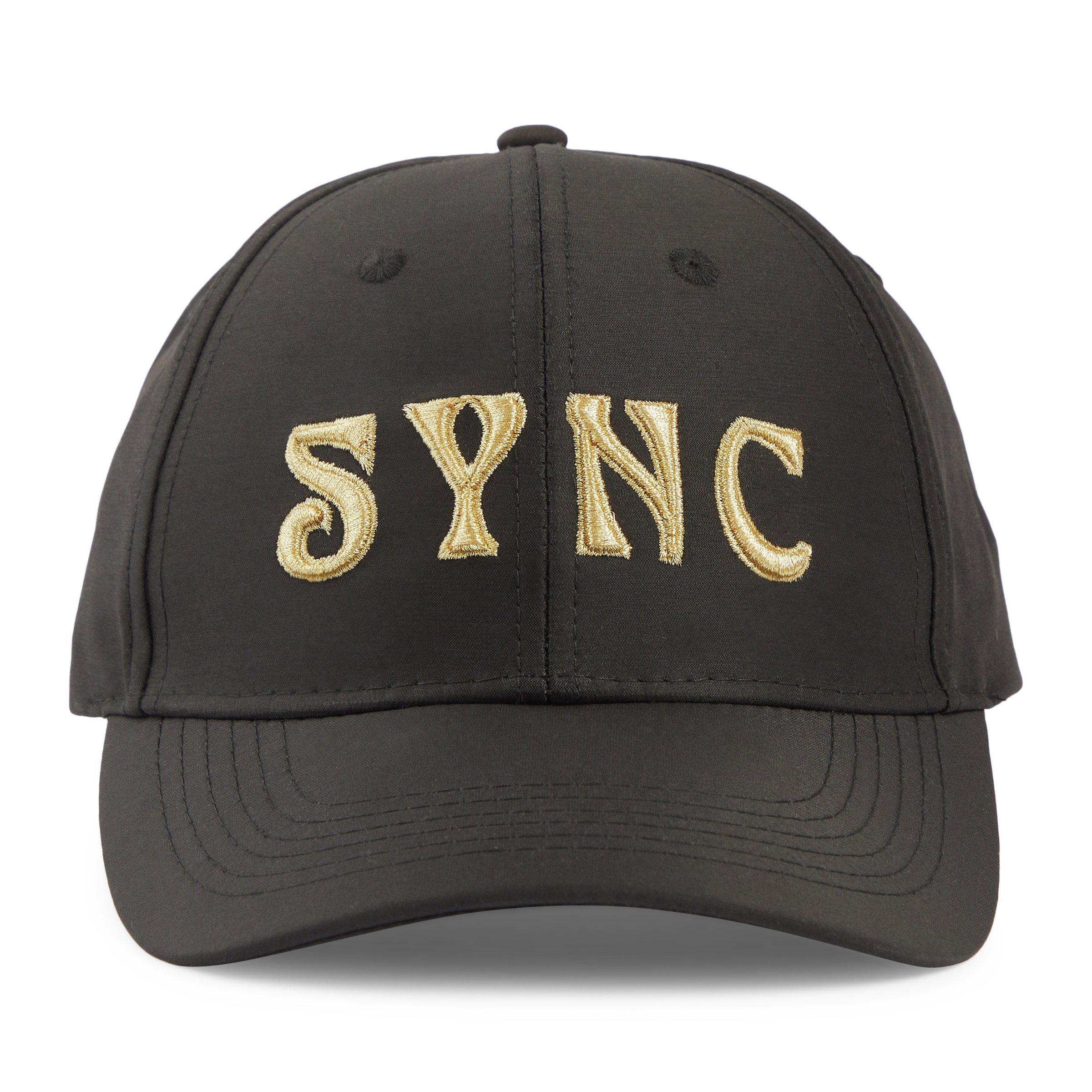 Black Embroidered Peak Cap (3179795) | Identity X Sync