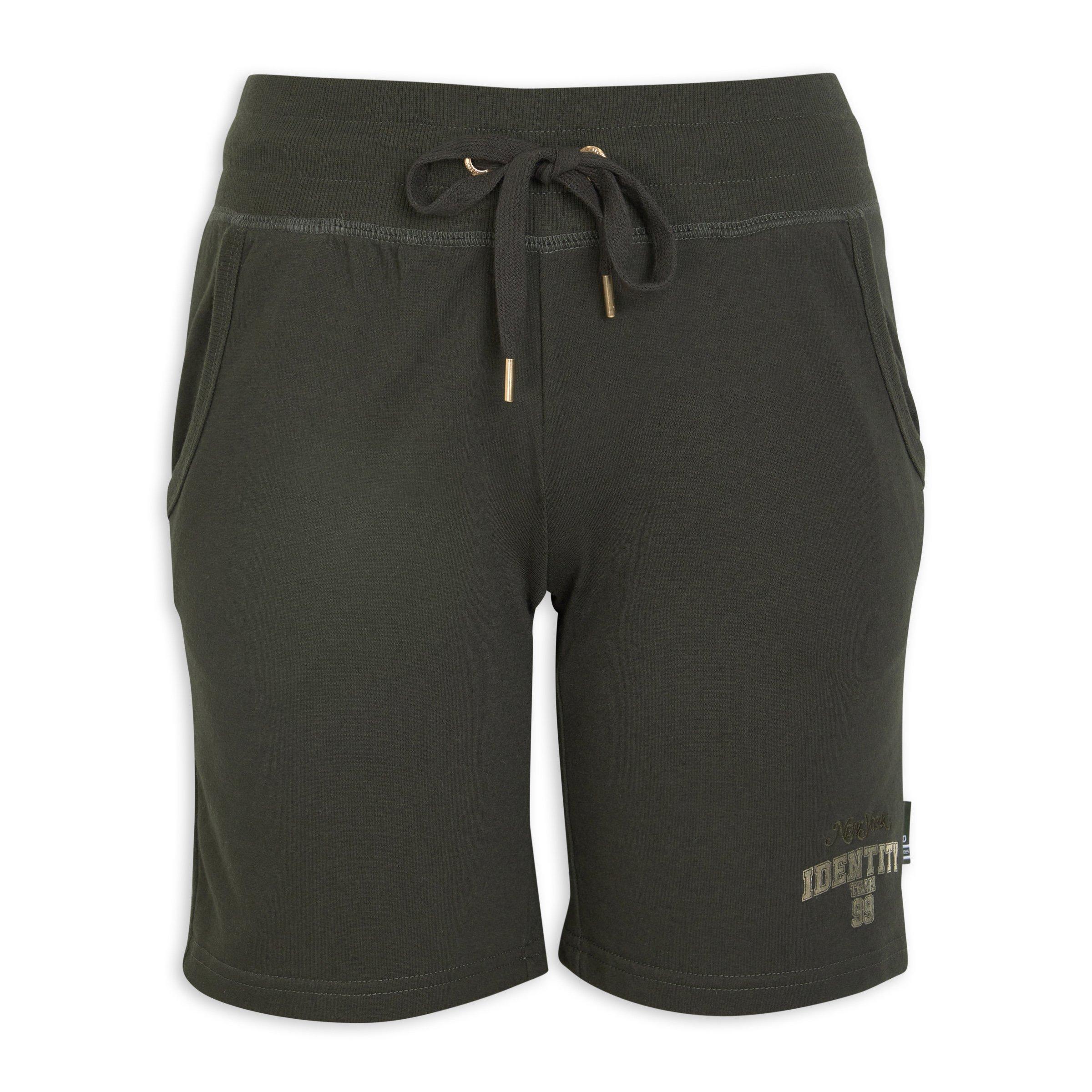 Khaki Green Jogger Shorts 3179878 Identity