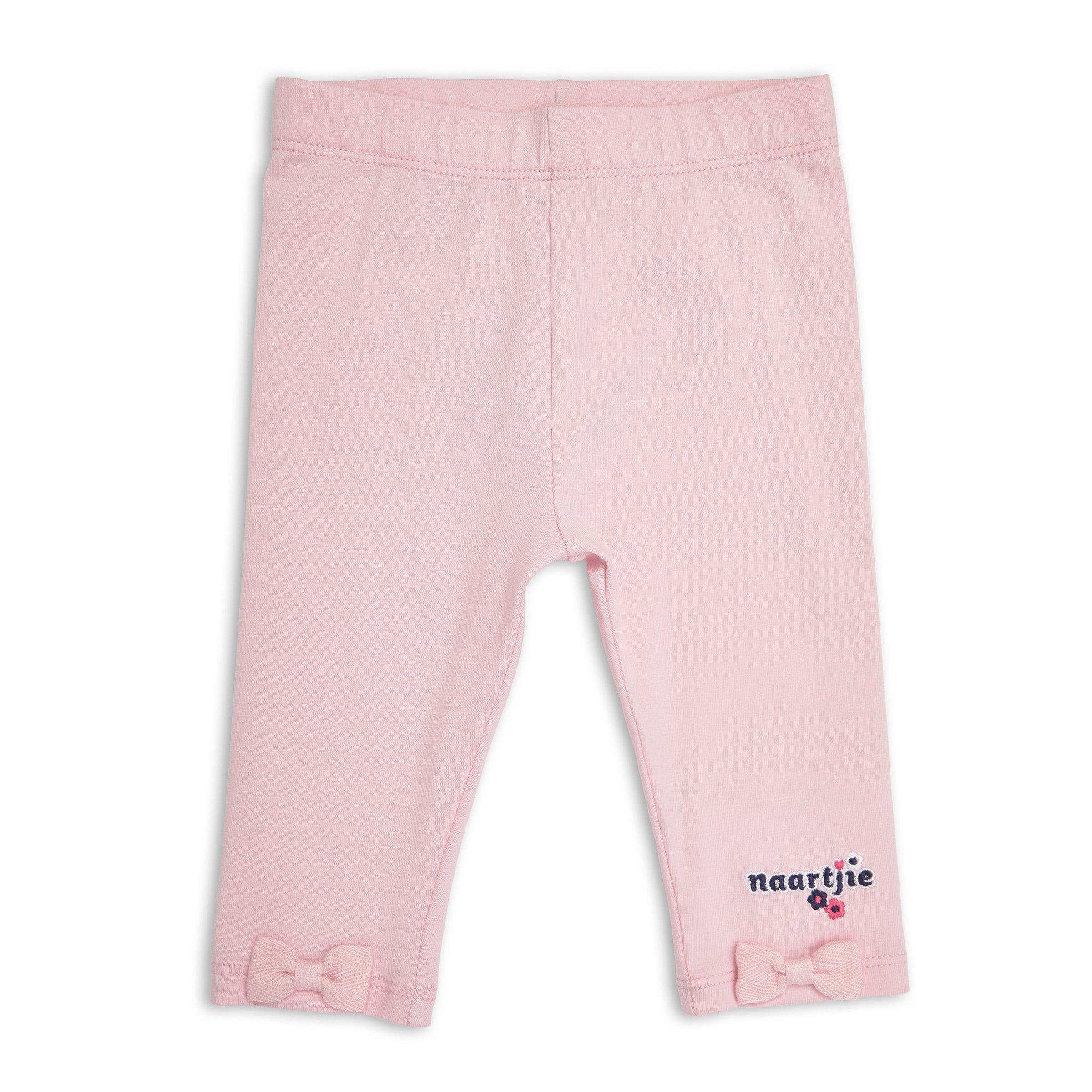 Petit Bebe Knits Girls Pink Leggings with Blue Floral Liberty Floral Top main image 1