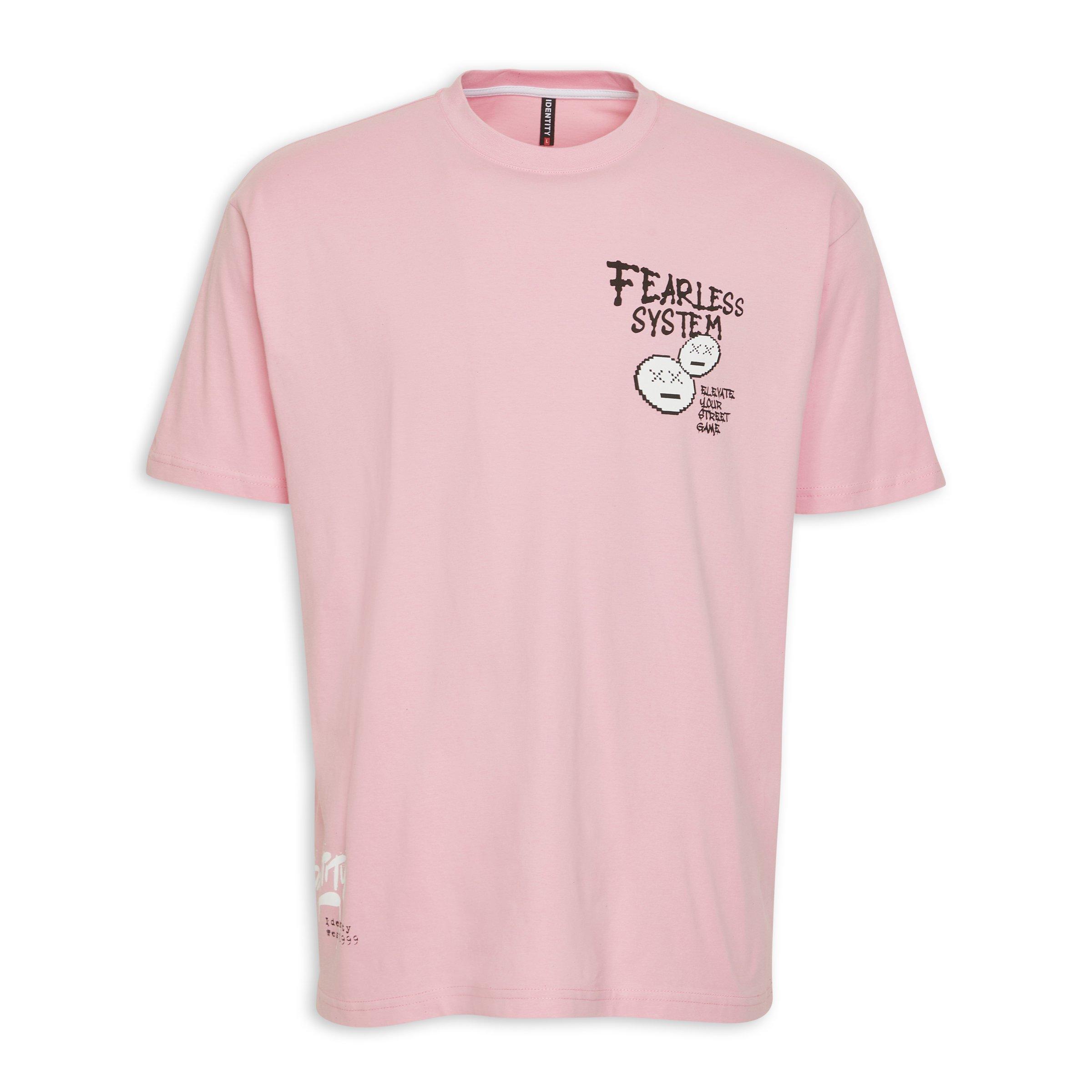 Pink Loose Fit Graphic T-shirt (3180912) | Identity