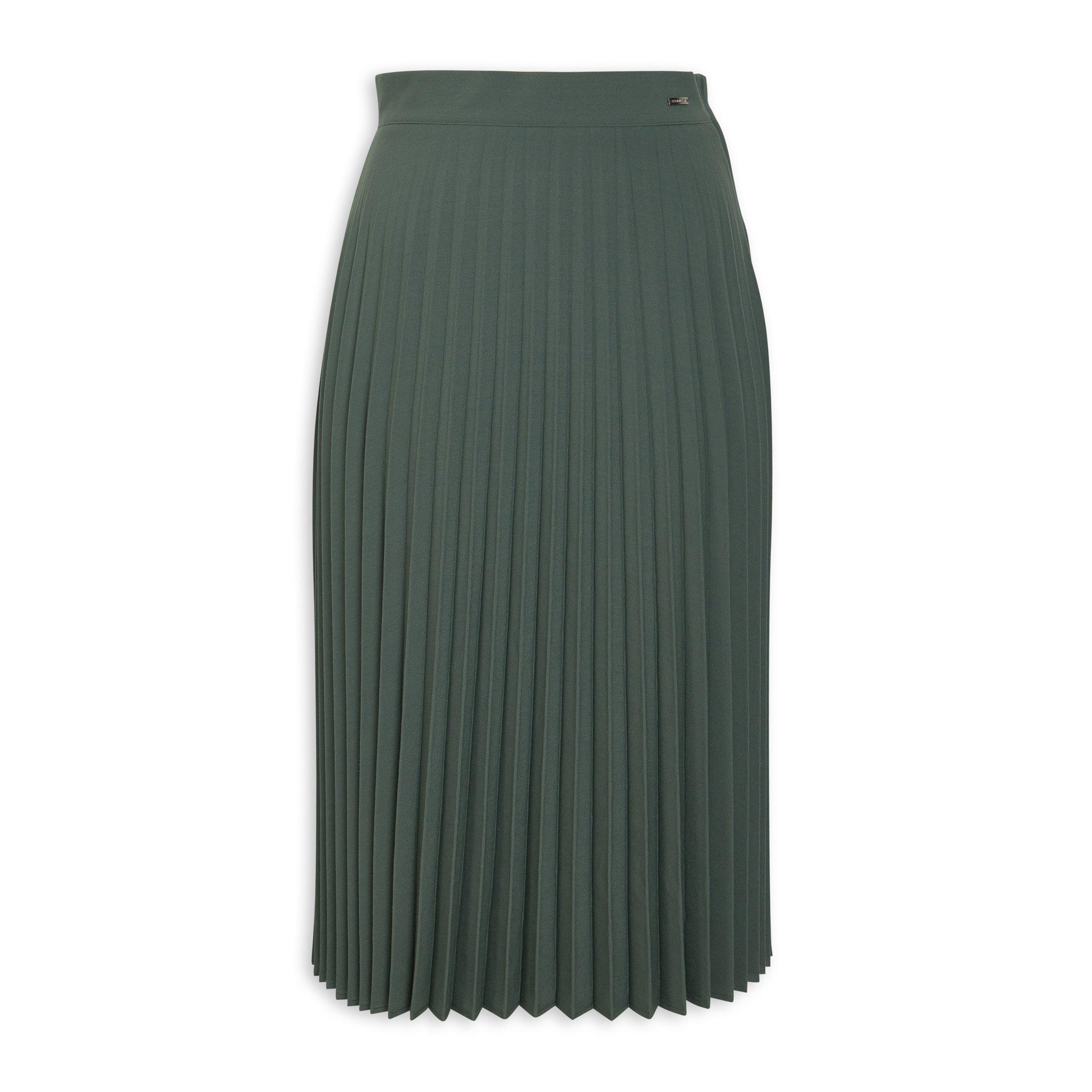 Green Pleated Skirt (3181719) | Finnigans