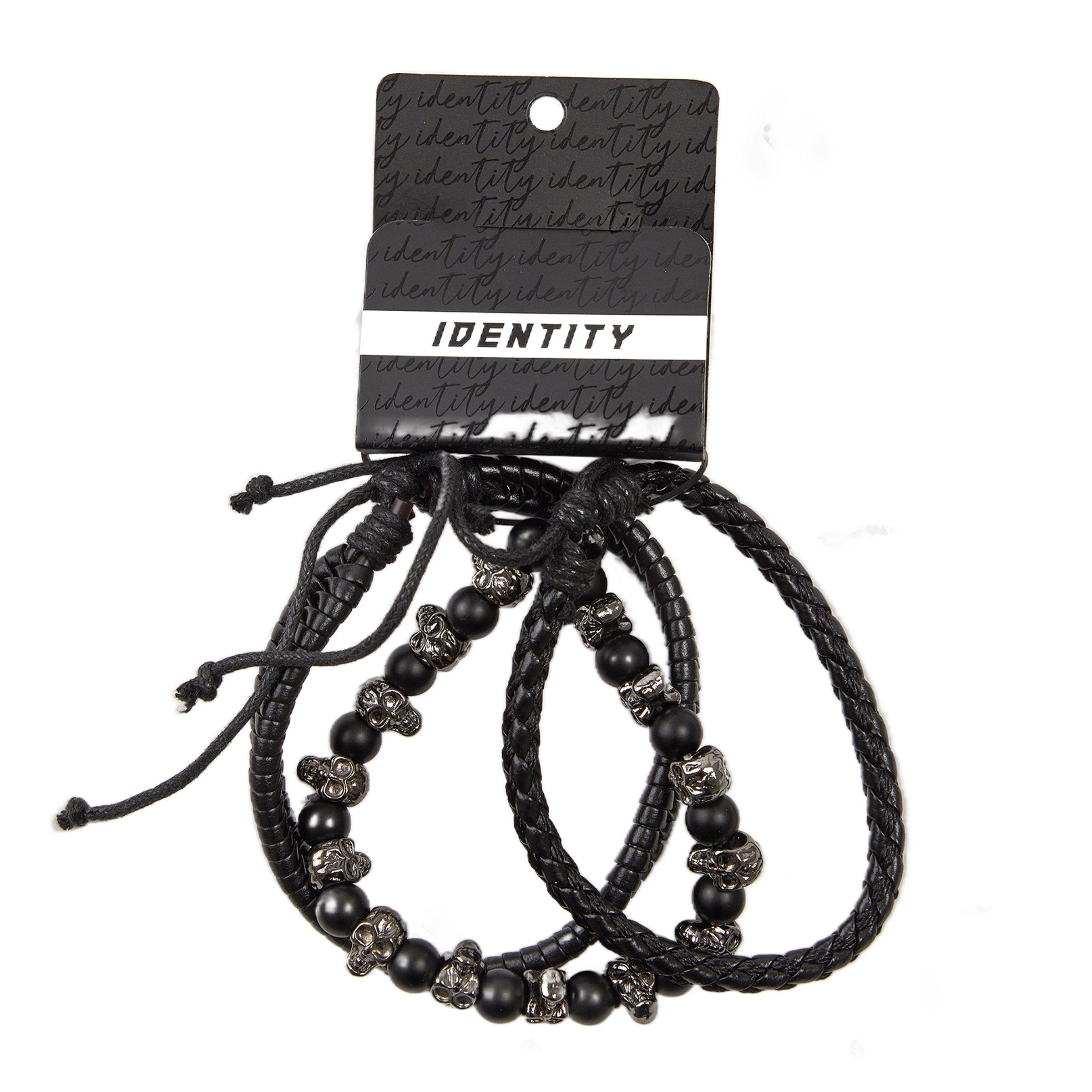 アクセサリー RRRzi Black and Silver Multi Pack Bracelets (3181797) | Identity