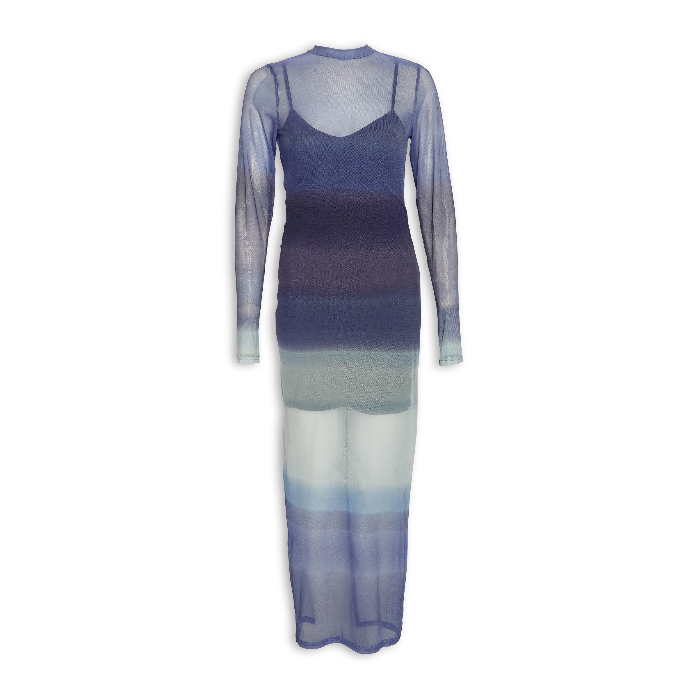 Multi Grunge Print Strappy Bow Detailed Printed Mesh Bodycon Dress