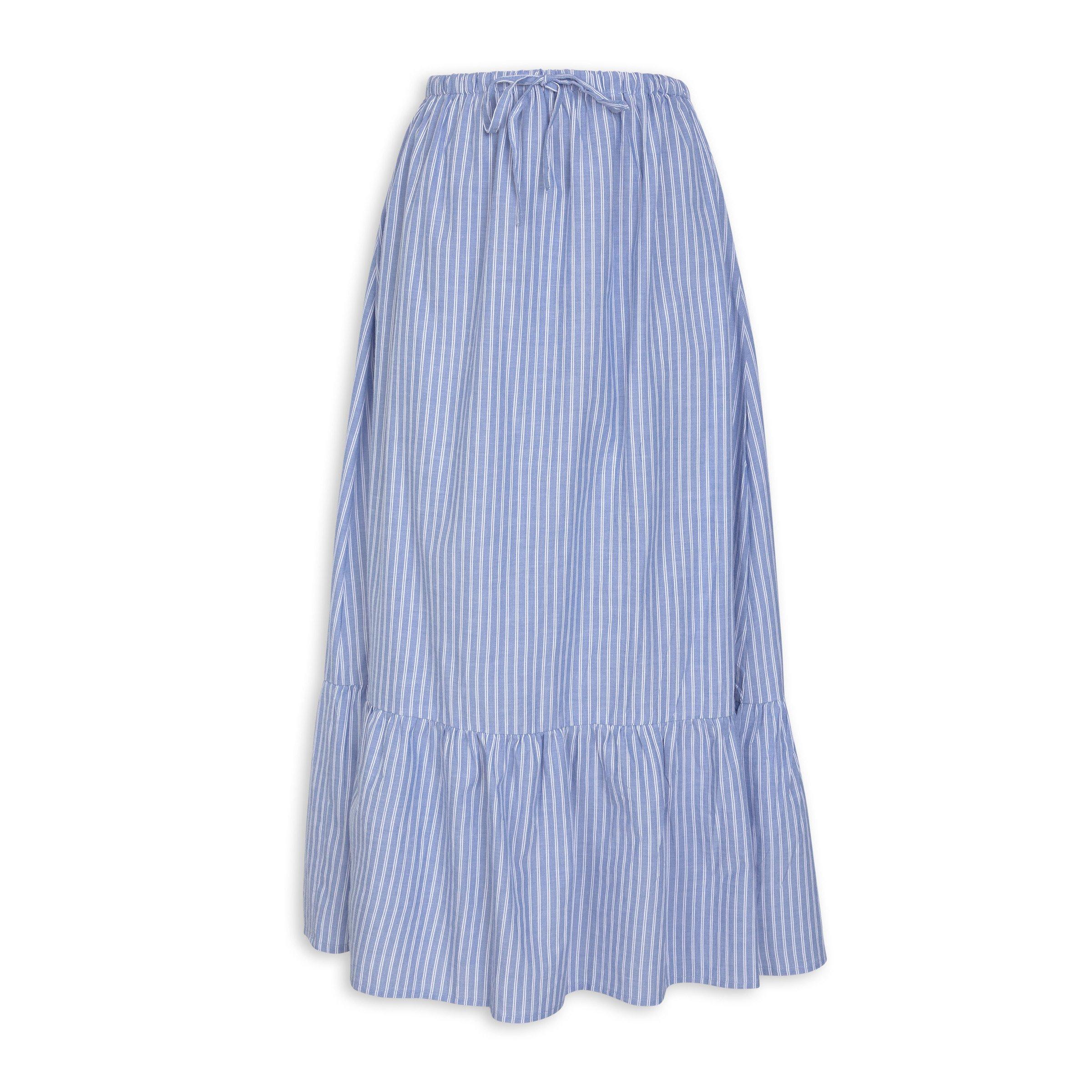 Blue Striped Skirt