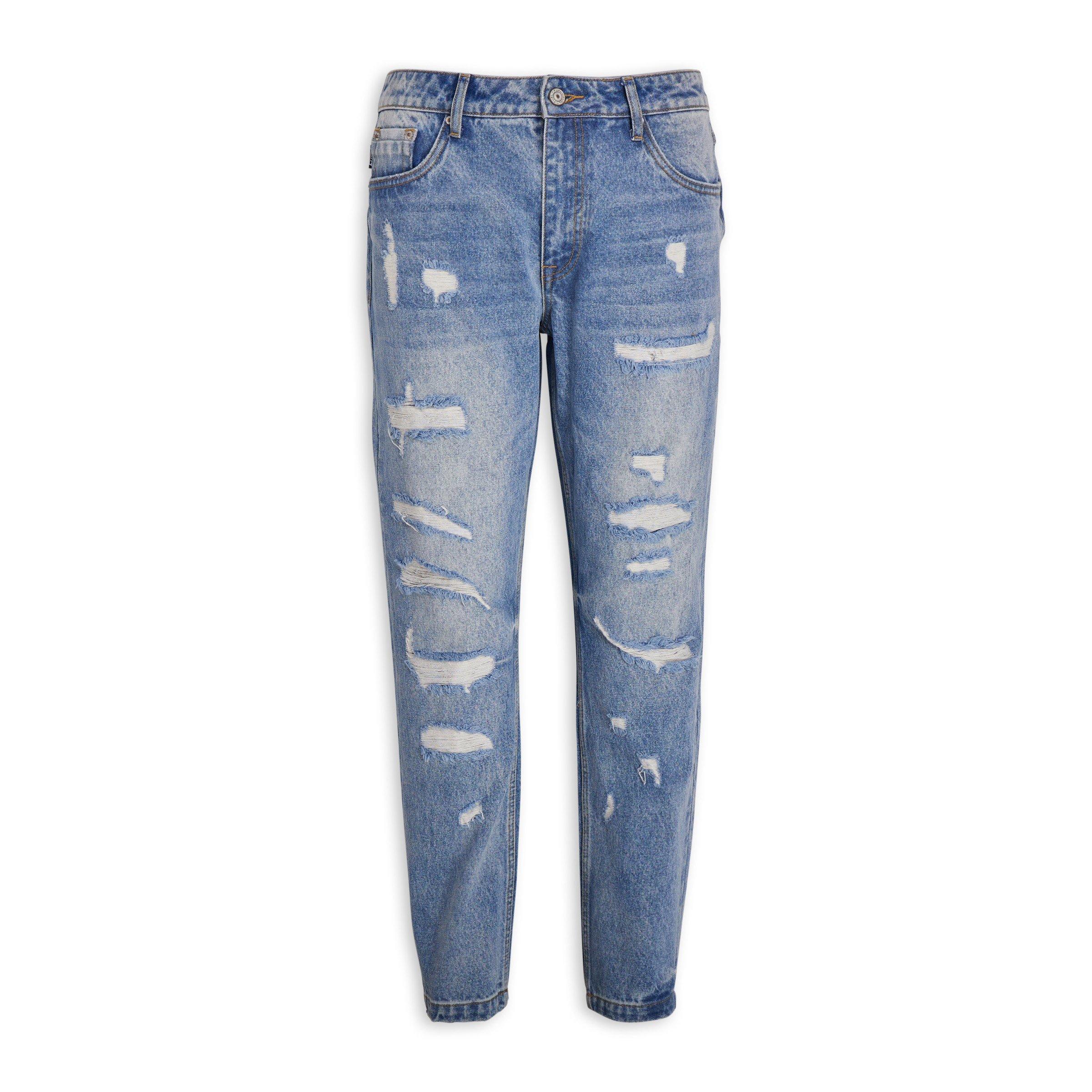 Women Blue Denim Relax Fit Cropped Jeans