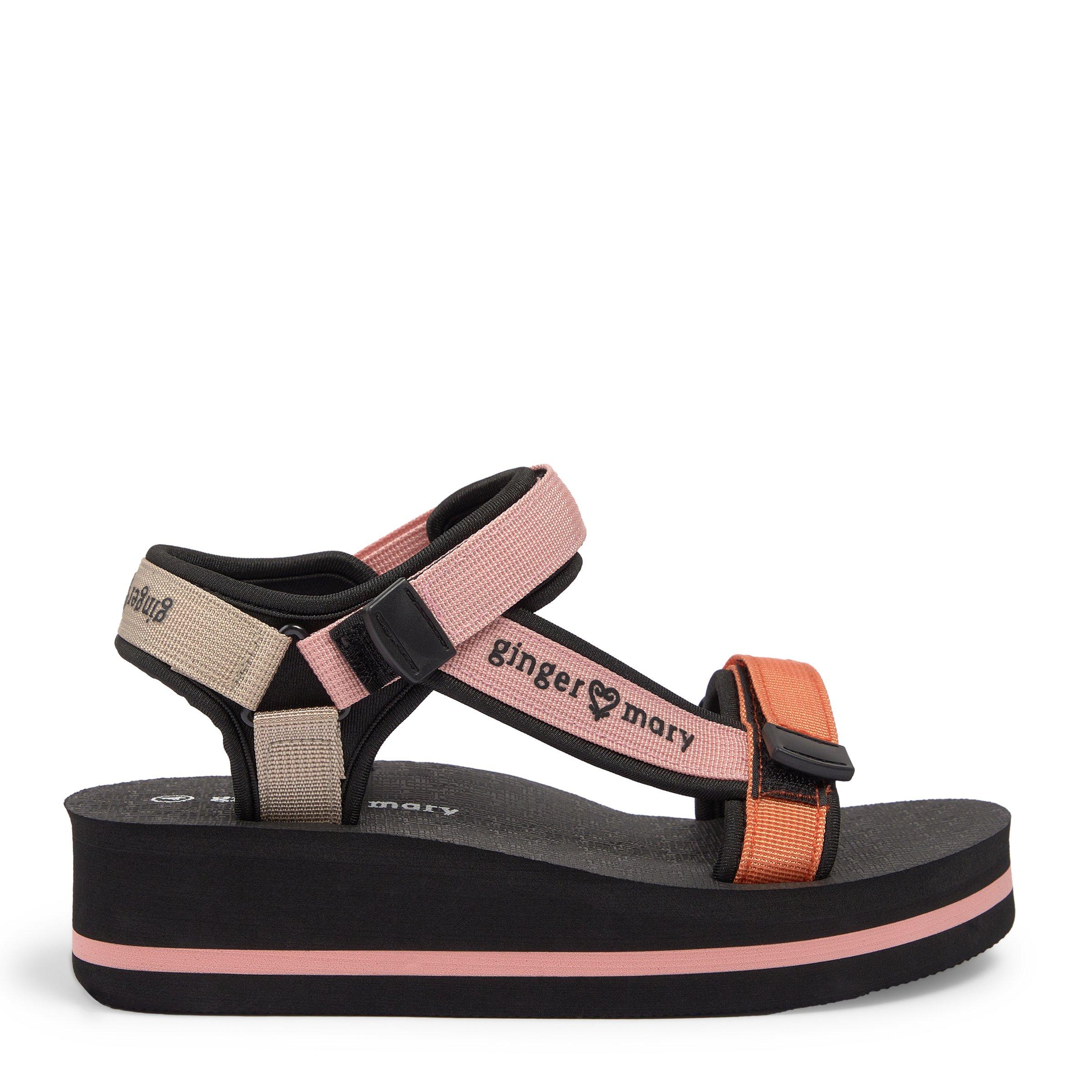 Colourblocked Platform Sandals (3184354) Ginger Mary