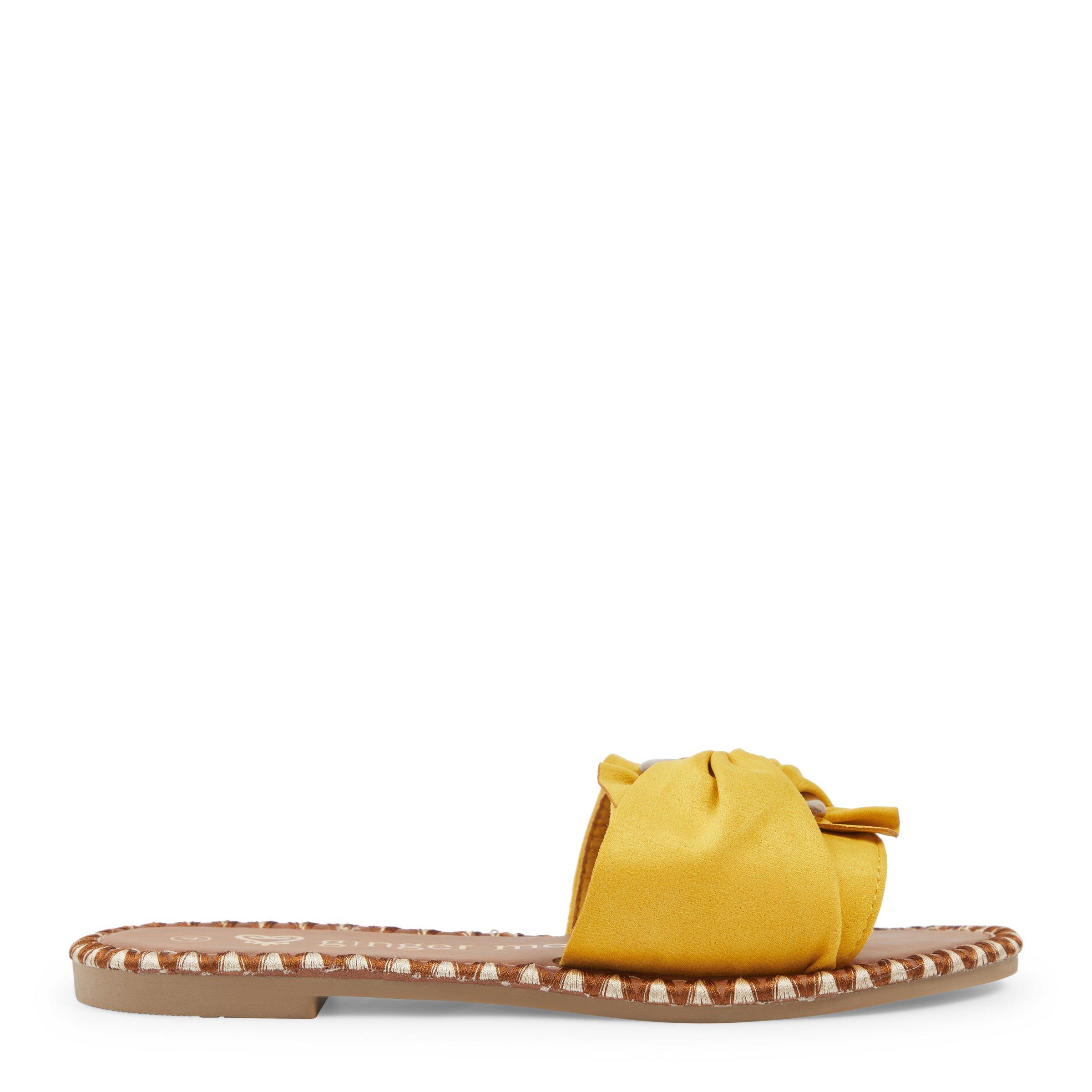 Universal thread yellow sandals hotsell