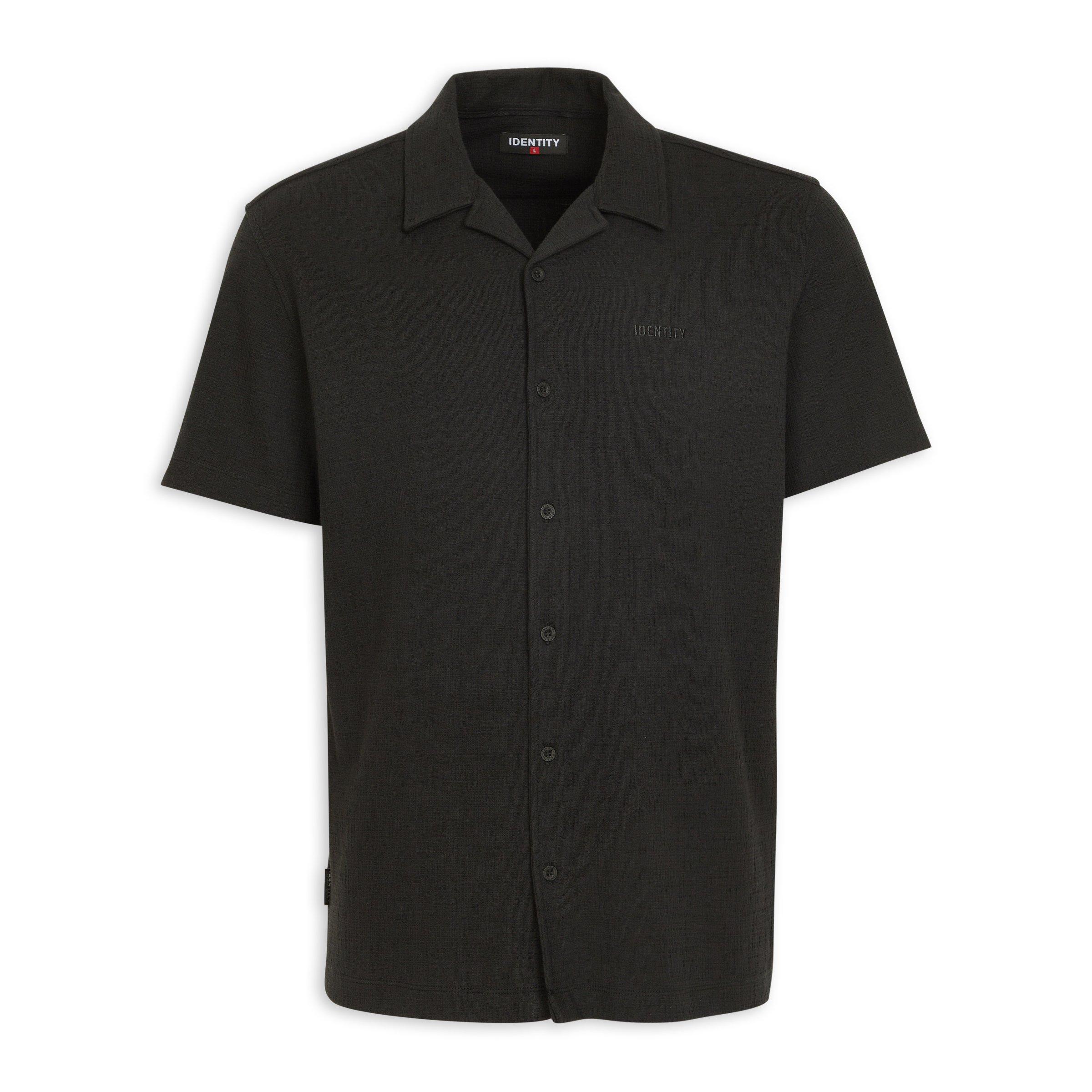 【春物】INDIVIDUALIZED SHIRTS BDシャツ 15-32 Black Textured Shirt (3184560) | Identity