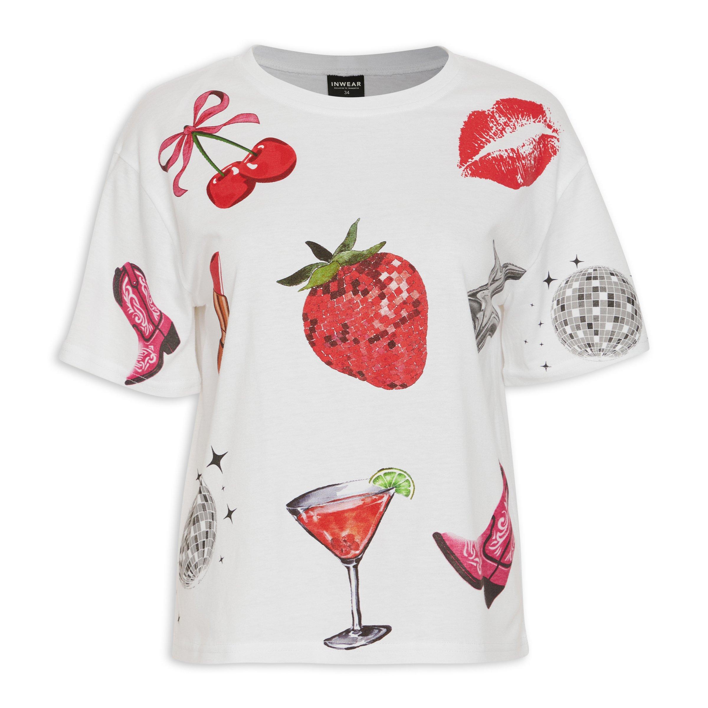 Graphic Cotton T-Shirt White main image 1