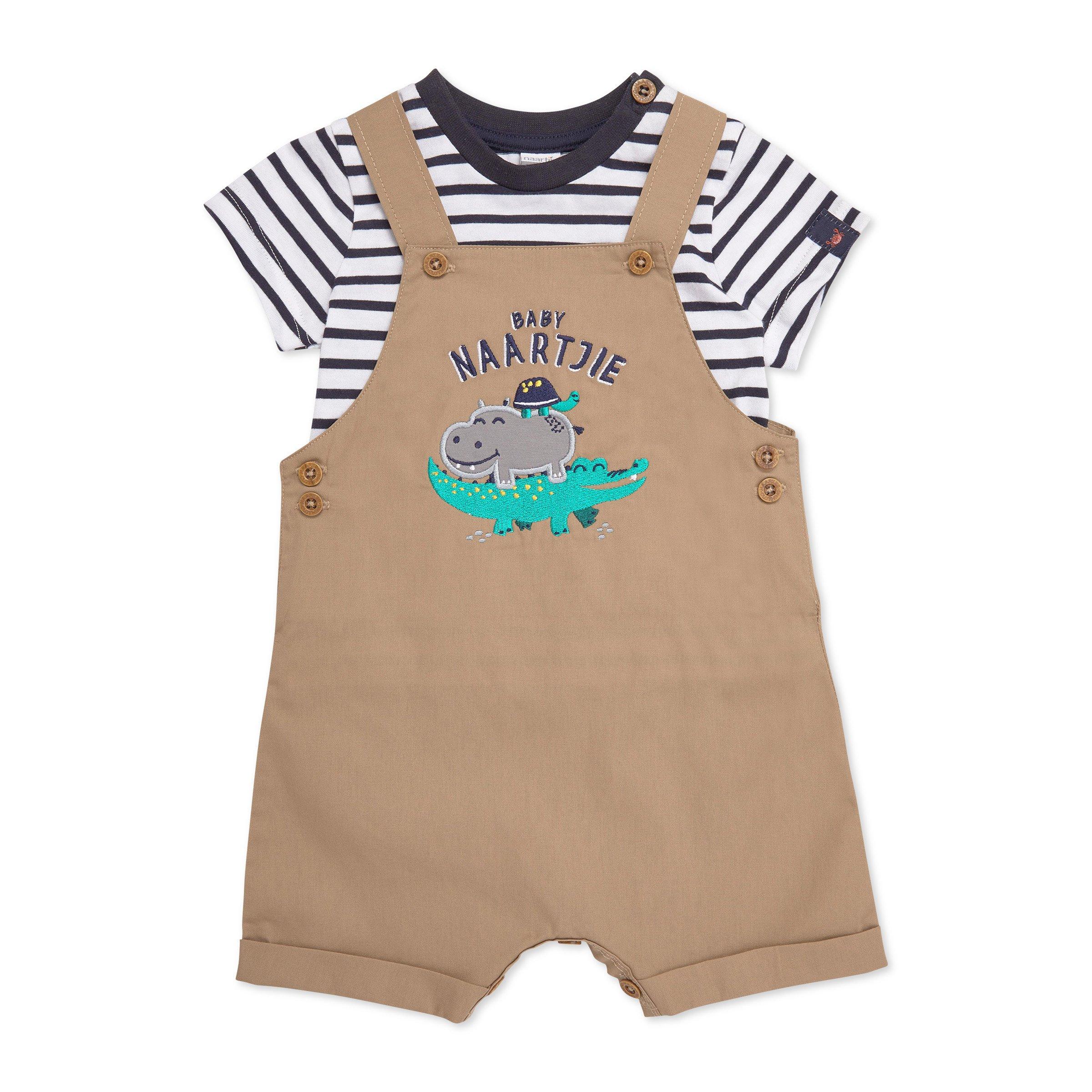Green & Beige Dungaree Set – Pack of 2 main image 1