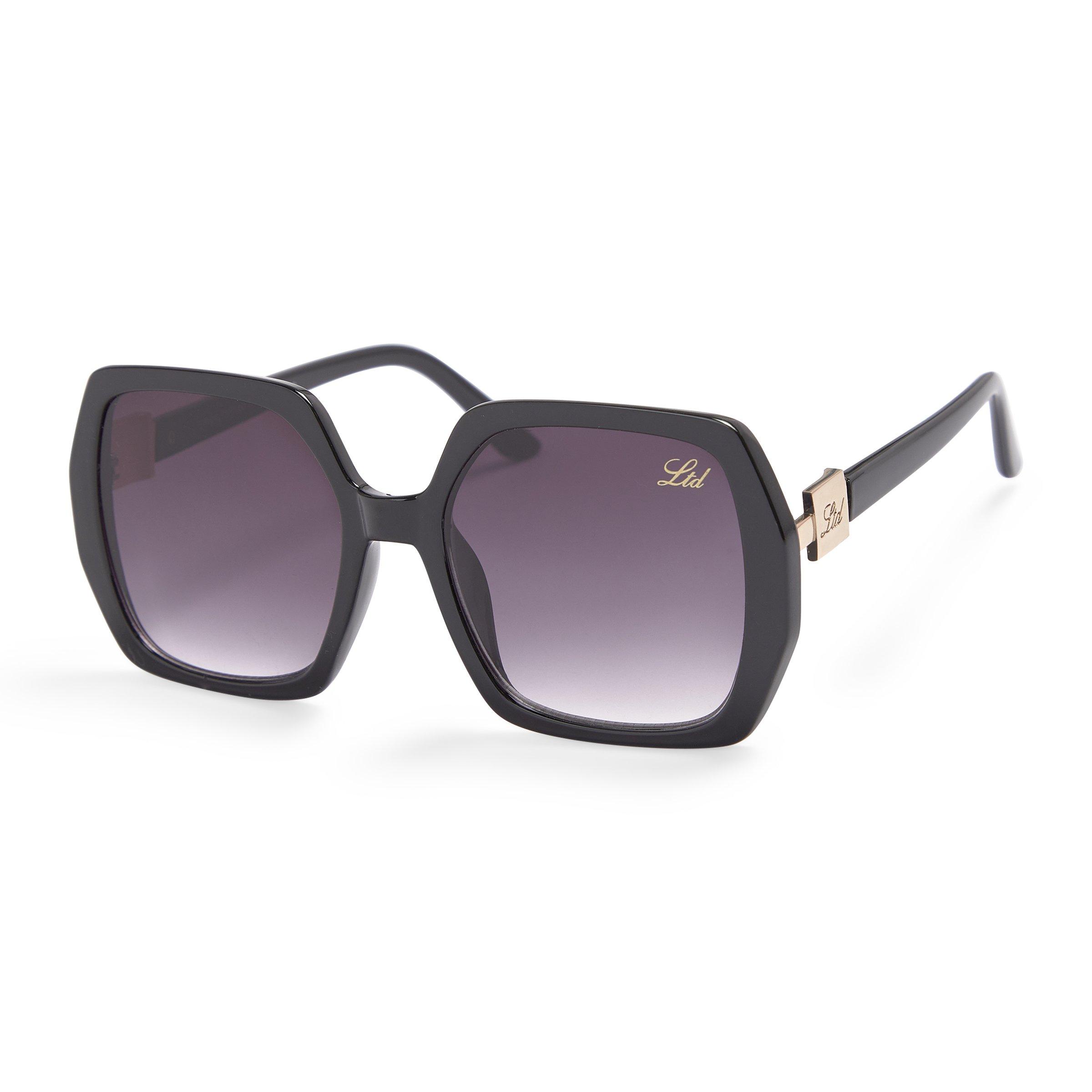 Women\'s Black Oversized Sunglasses - UV Protection Oversized Round Black Designer Sunglasses UV400 Sunglasses  main image 2