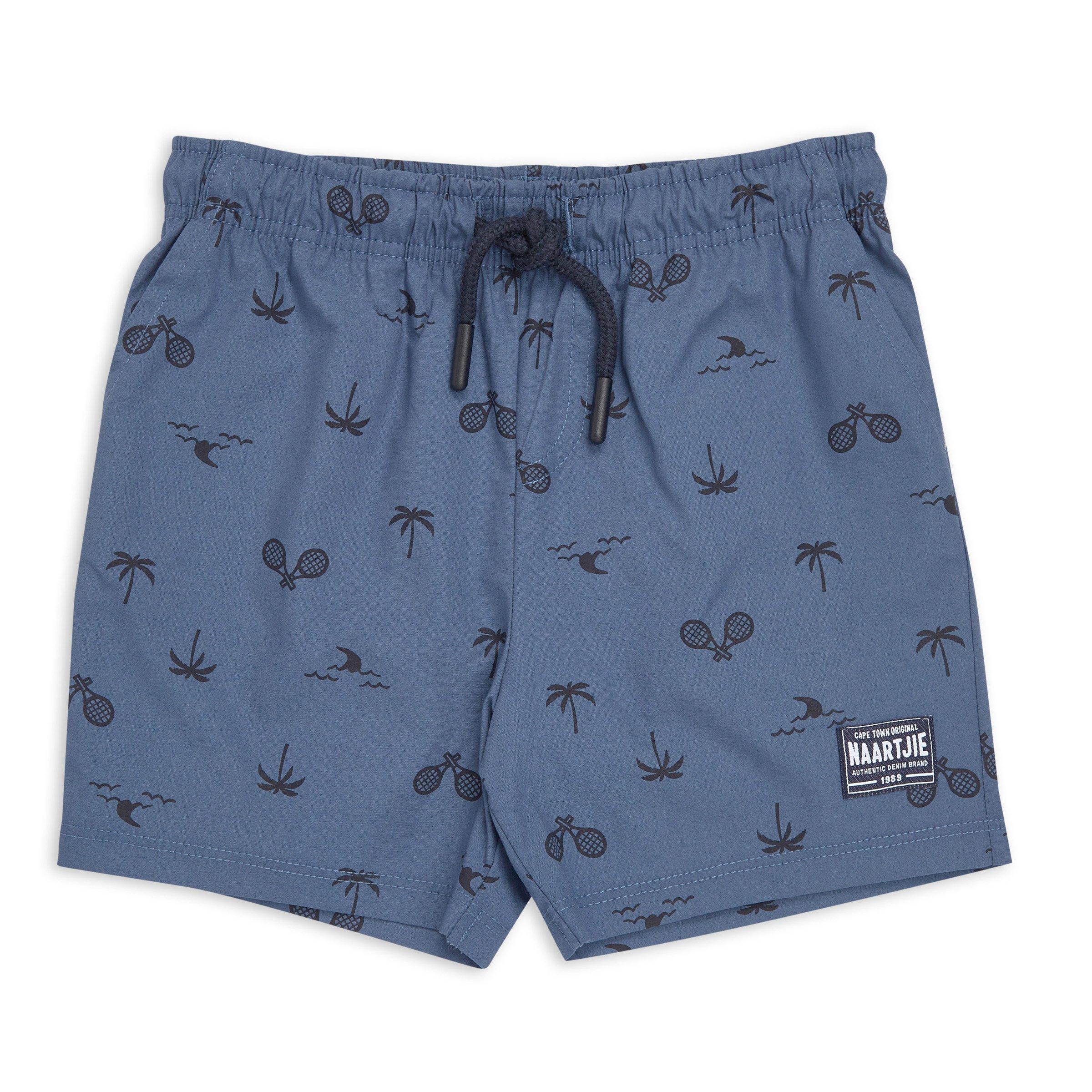 Boys Celebration Shorts Blue silk (4-10yrs)