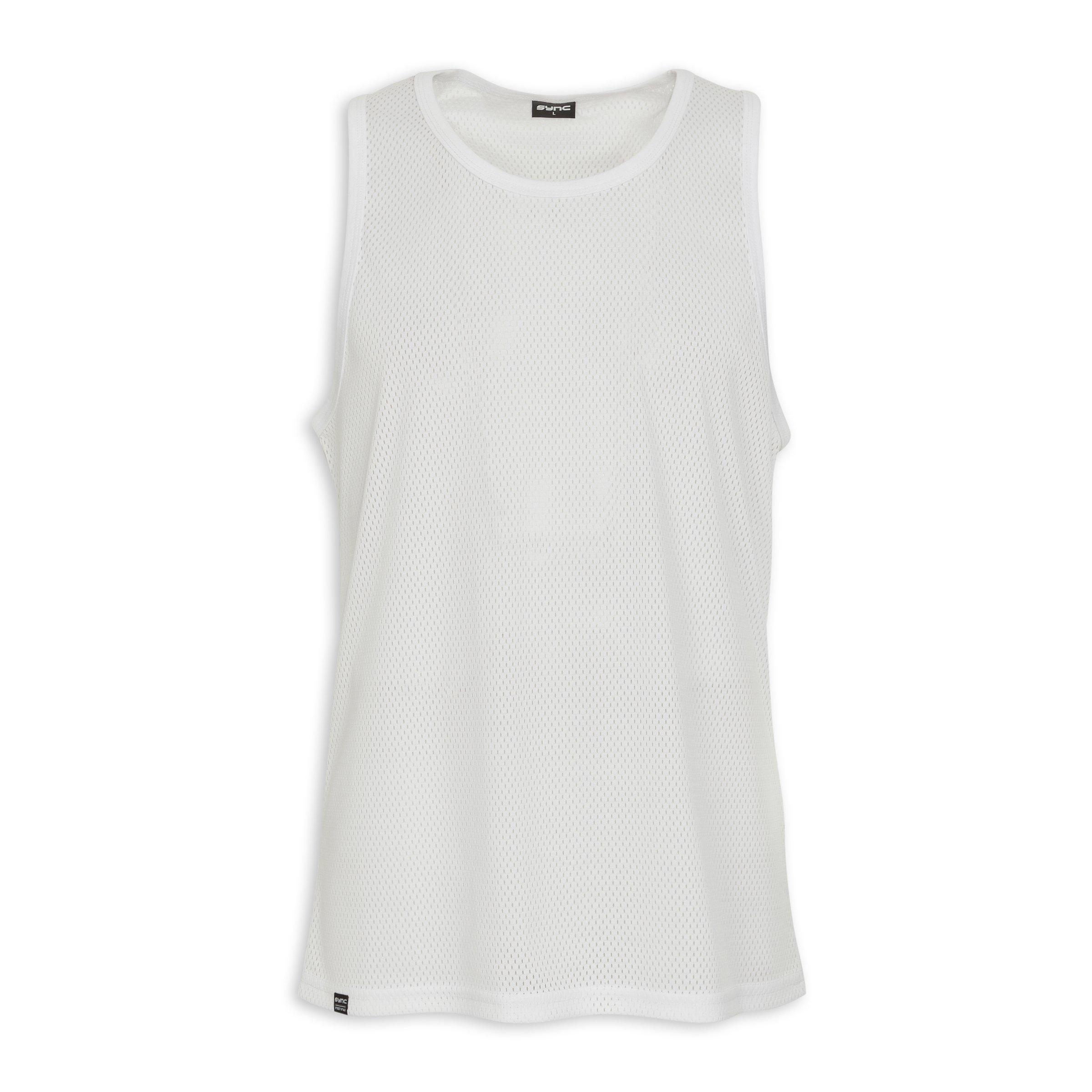 White Mesh Vest (3185586) | Identity X Sync