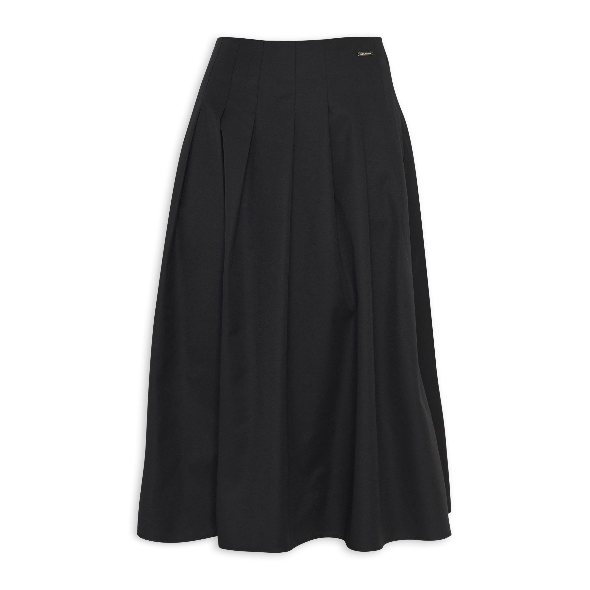 Black Pleated Wide Skirt (3186144) | Daniel Hechter