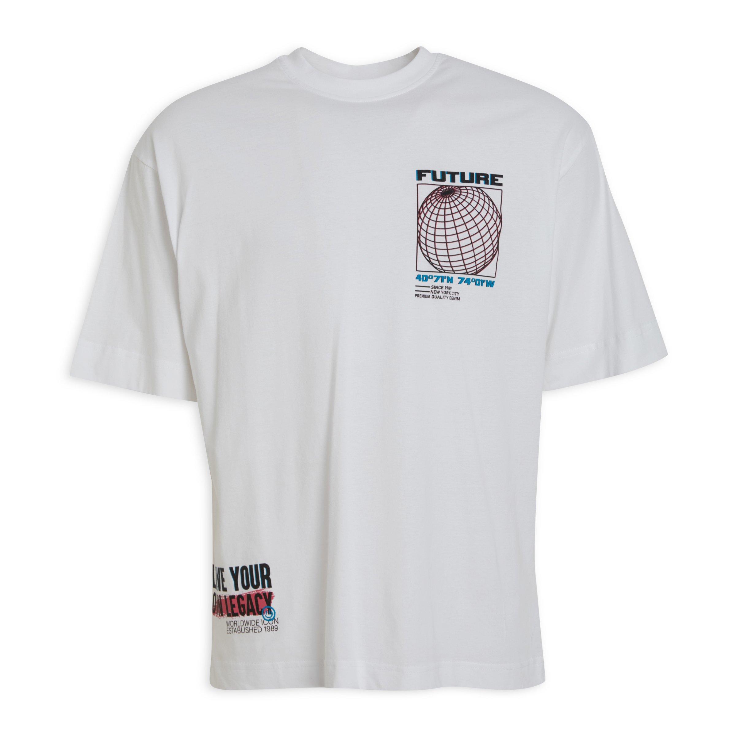 white back print t shirt under 200
