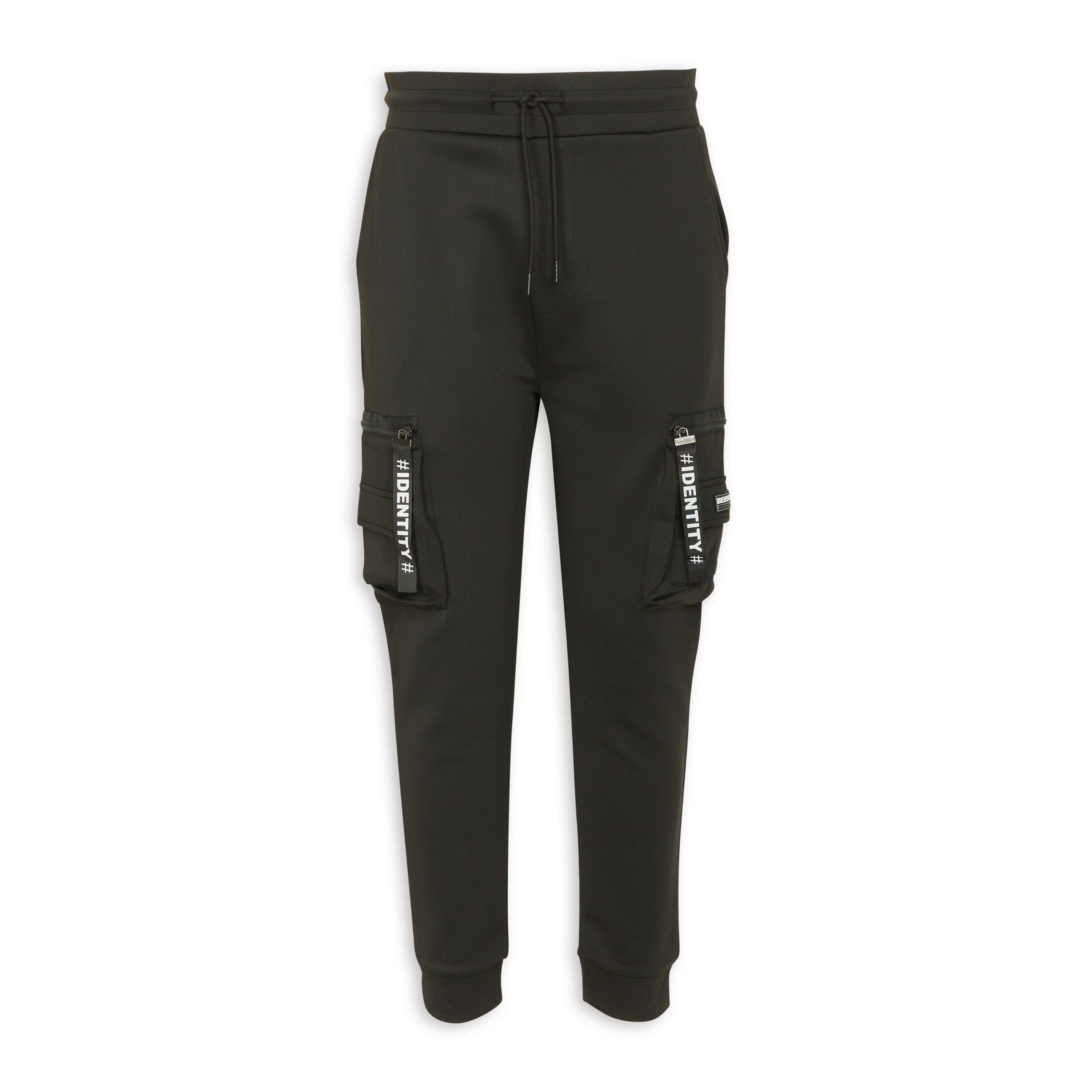 Black Utility Jogger Pants (3186336) | Identity