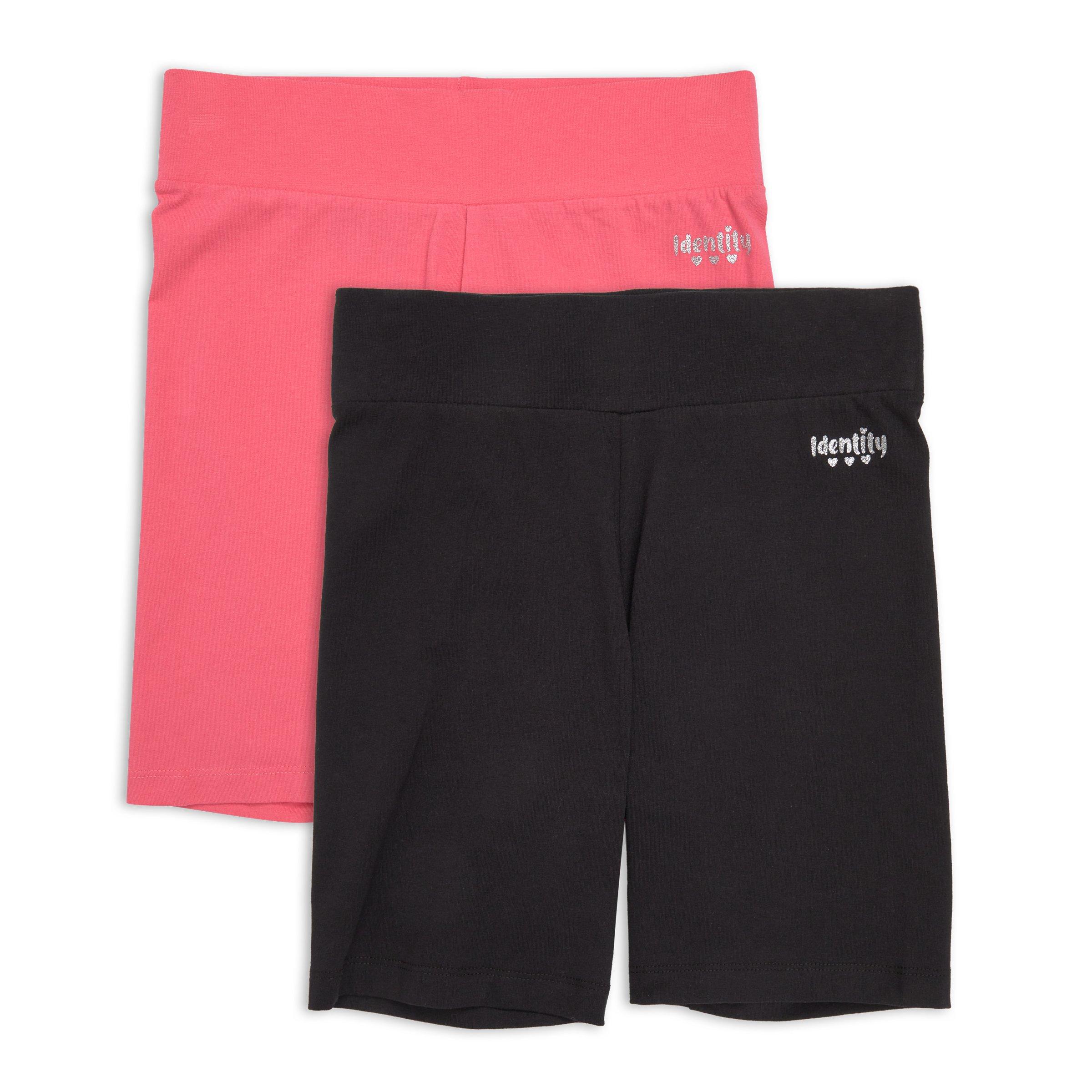 Dusty Pink White 2Pcs Cycling Shorts Assorted 9 10 Years main image 1