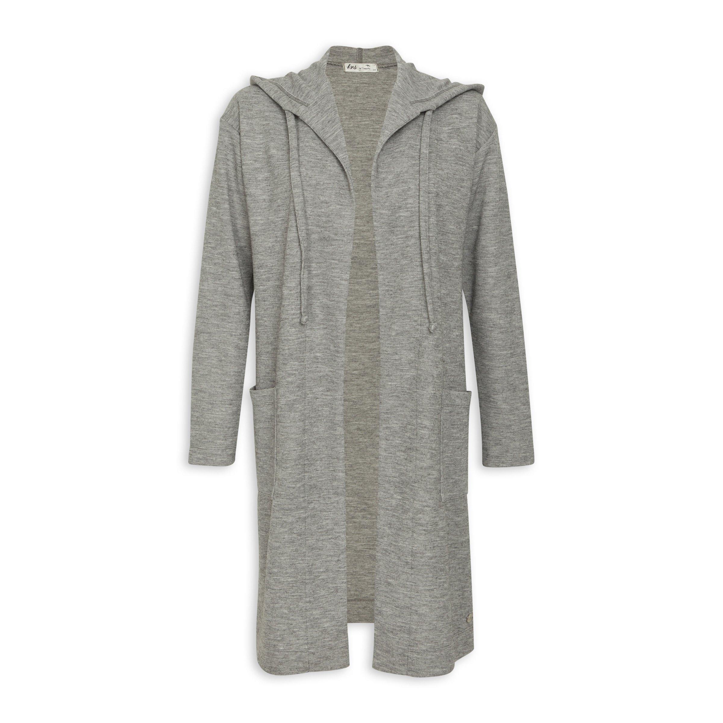 Grey Hooded Cardigan (3186906) | TRS