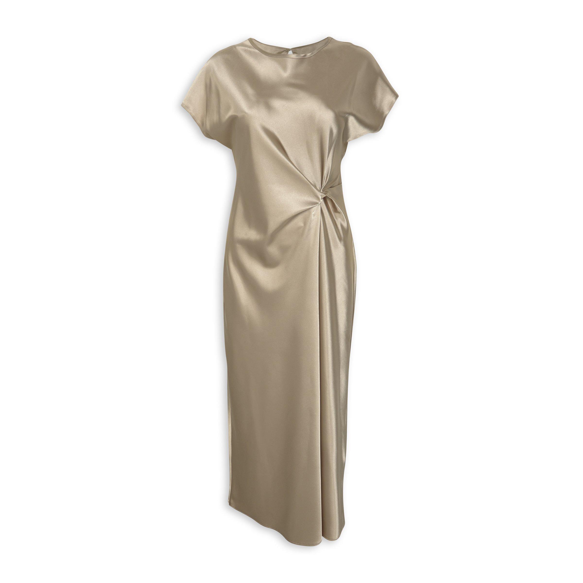 truworths gold dresses ALEX BELTED JUMPSUIT L / ALEX / CARAMEL