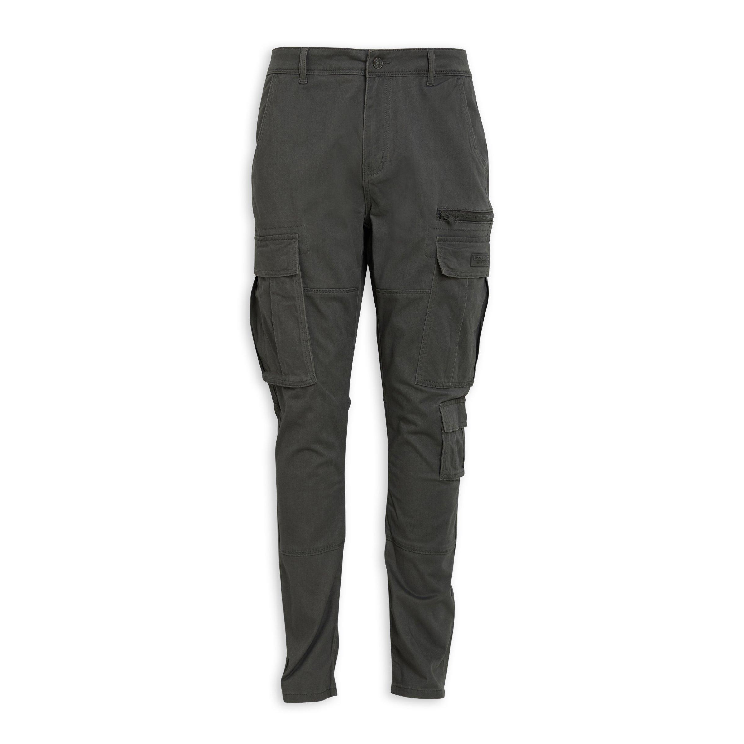 Grey Utility Pants (3187676) | UZZI